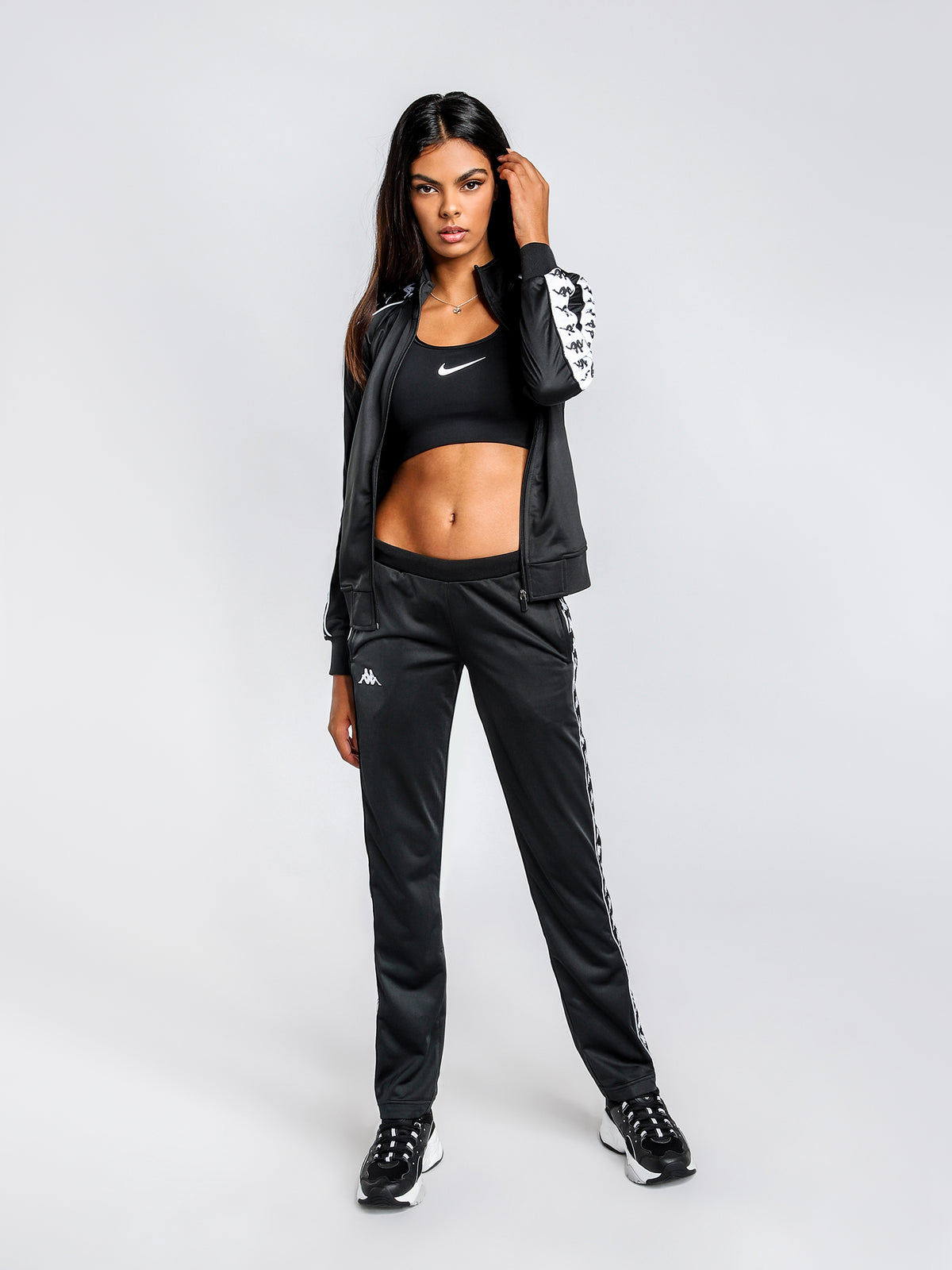 222 Banda Wastor Track Pants in Black and White