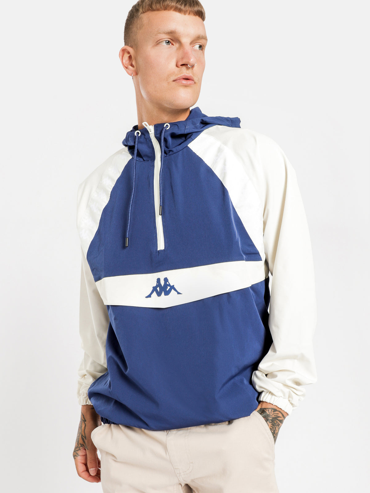 Authentic Bakit Hooded Pullover in Blue
