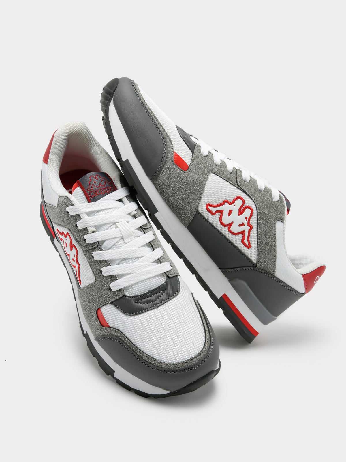 Mens Logo Muniz Sneakers in White &amp; Grey