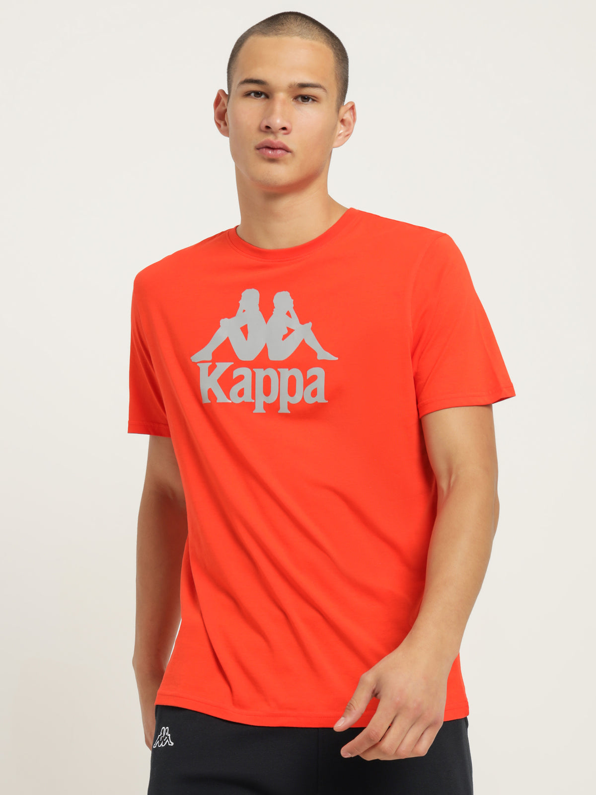 Kappa Authentic Dris T-Shirt | BYO Orange Flame-Silver
