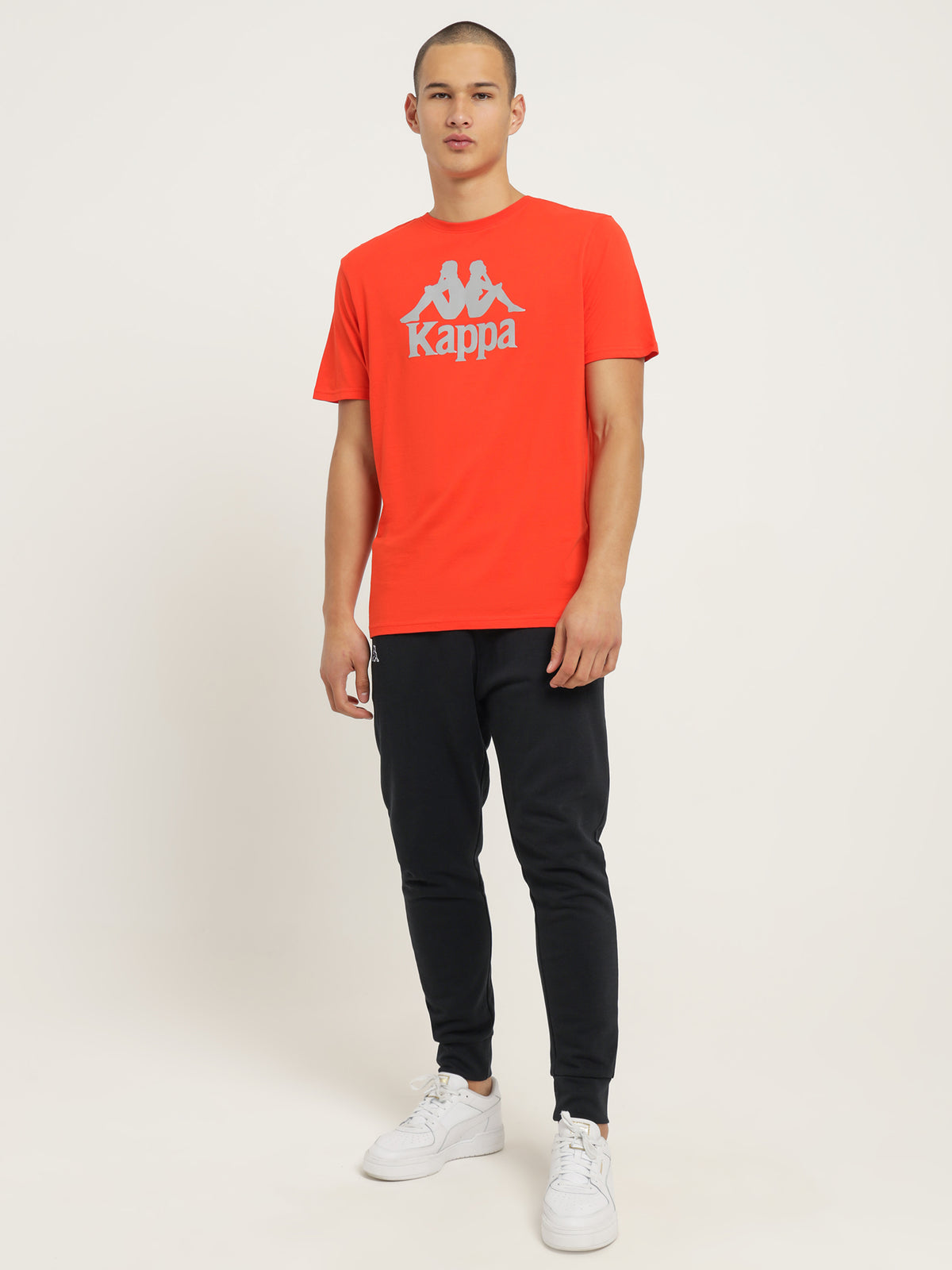 Kappa Authentic Dris T-Shirt | BYO Orange Flame-Silver