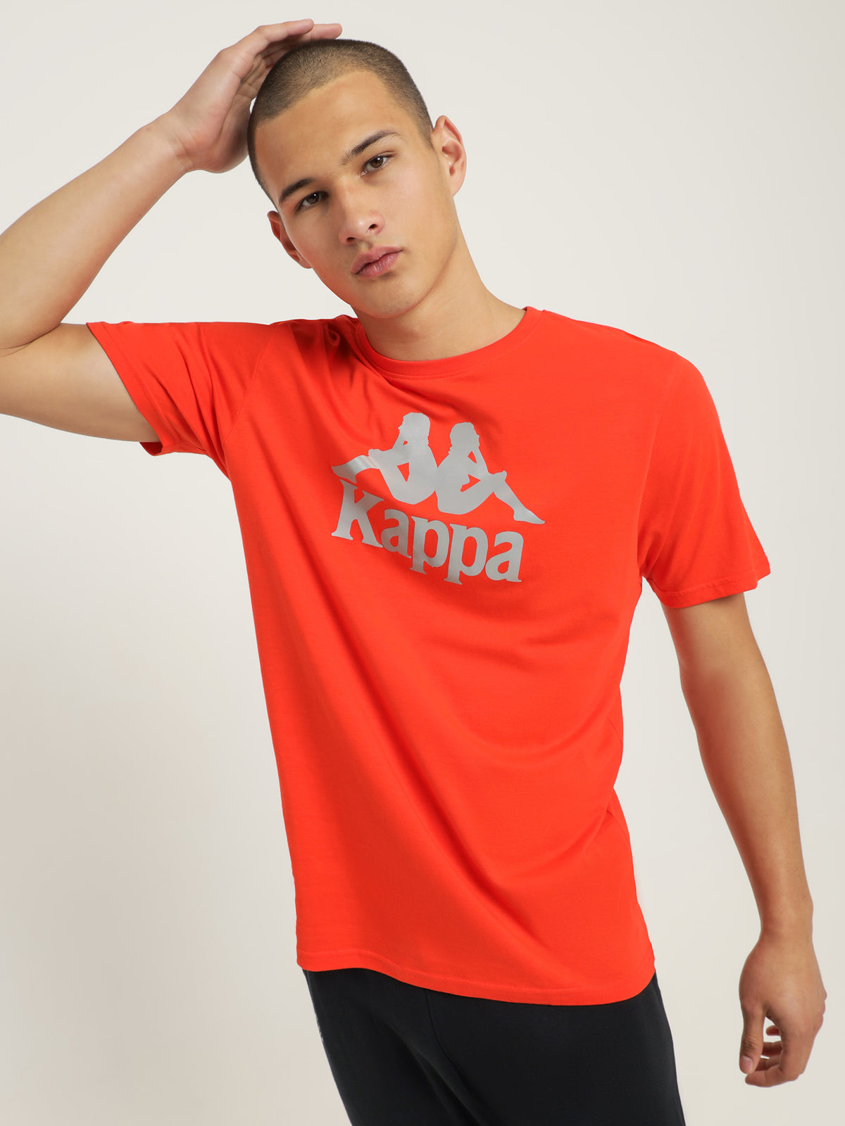 Kappa Authentic Dris T-Shirt | BYO Orange Flame-Silver