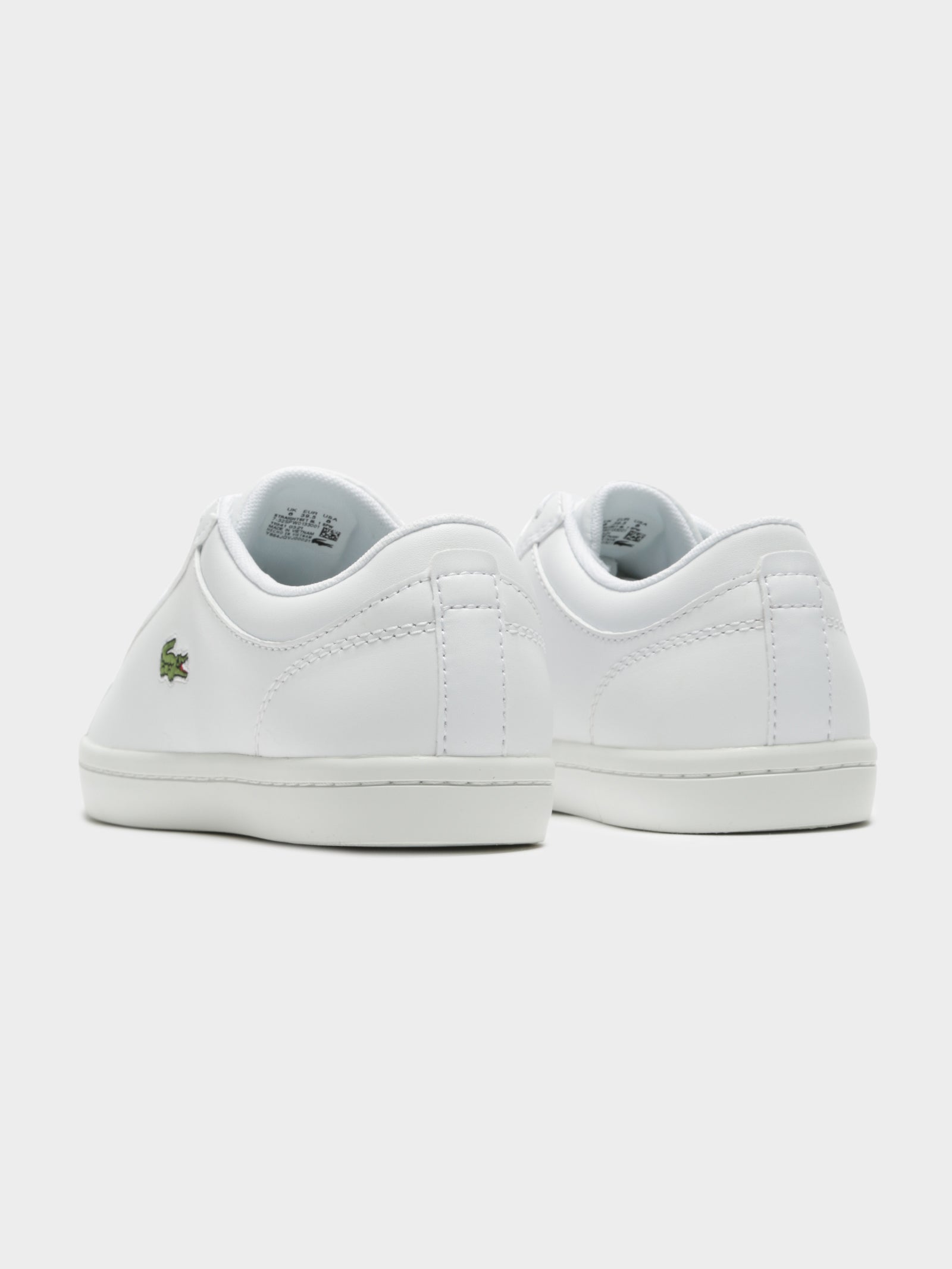 Lacoste Womens Straightset Sneakers White Glue Store