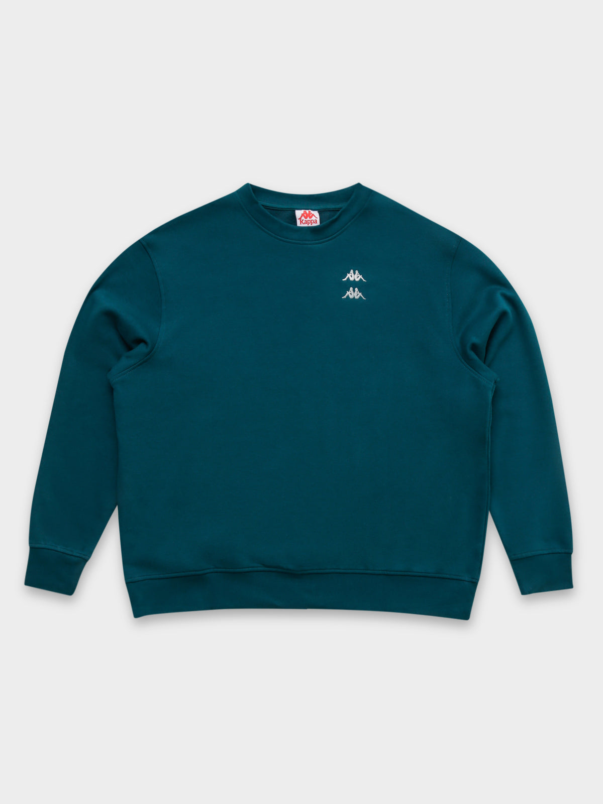 Kappa Authentic Donovan Crew | A03 Green Teal-Grey Lt