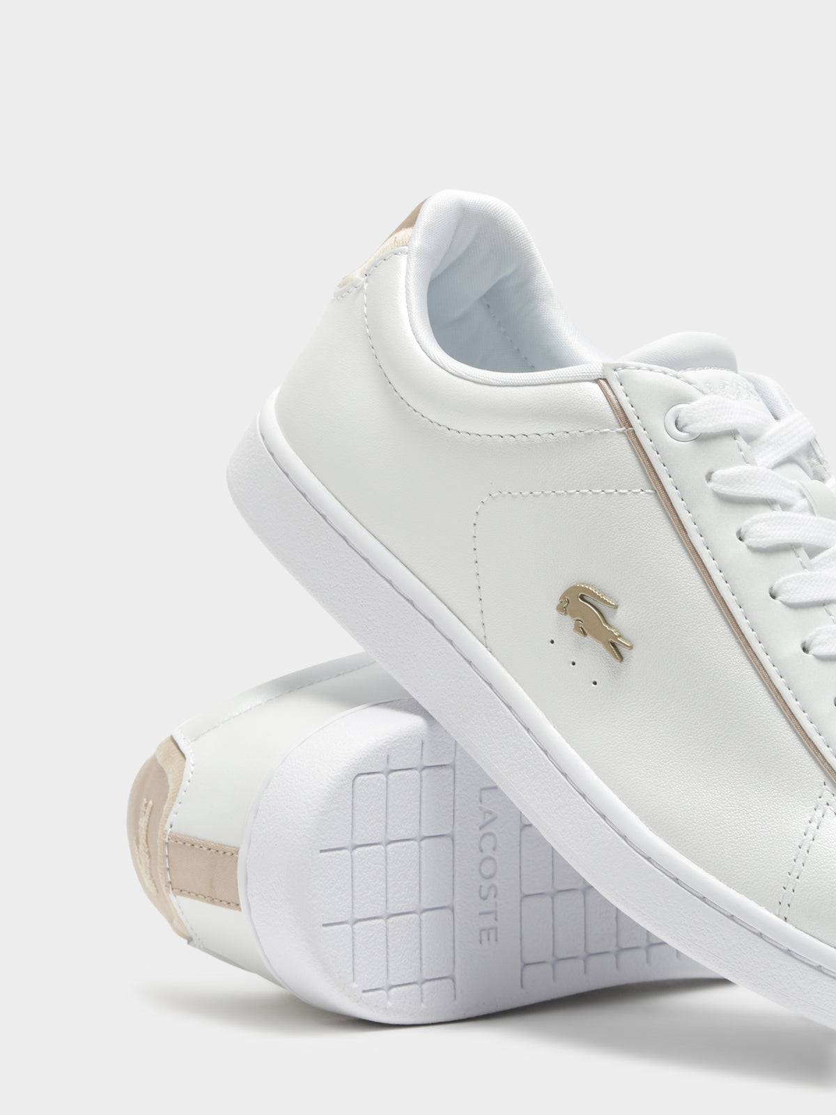 Womens Carnaby Evo Sneakers in White &amp; Gold