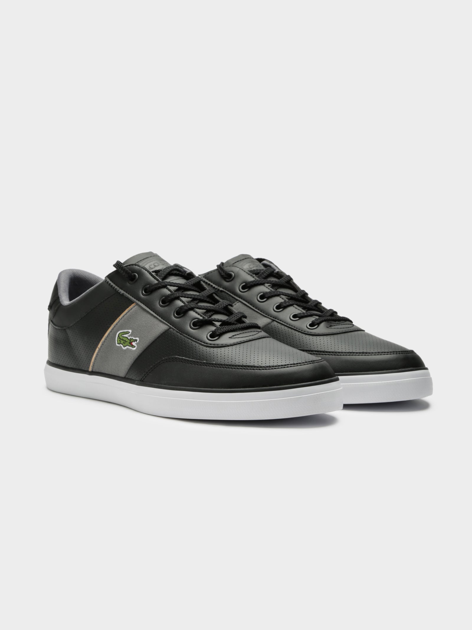 Lacoste Mens Court Master 318 Sneakers Black/Grey
