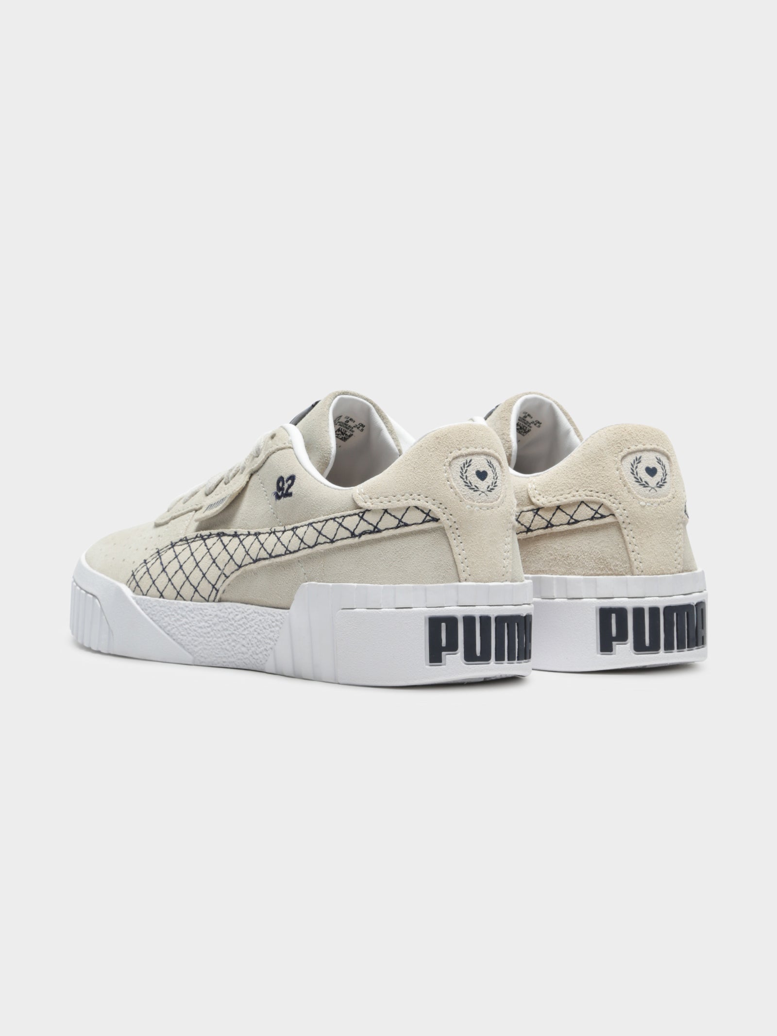 Puma Womens Selena Gomez X Puma Cali Suede Sneakers Beige