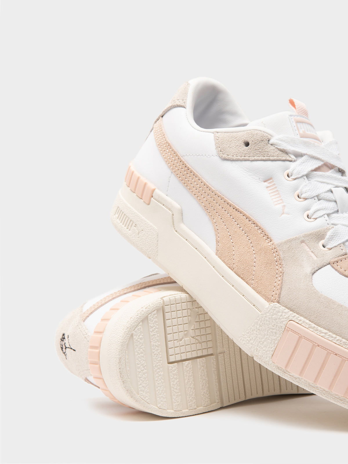 Womens Cali Sport Mix Sneakers in Marshmallow &amp; White