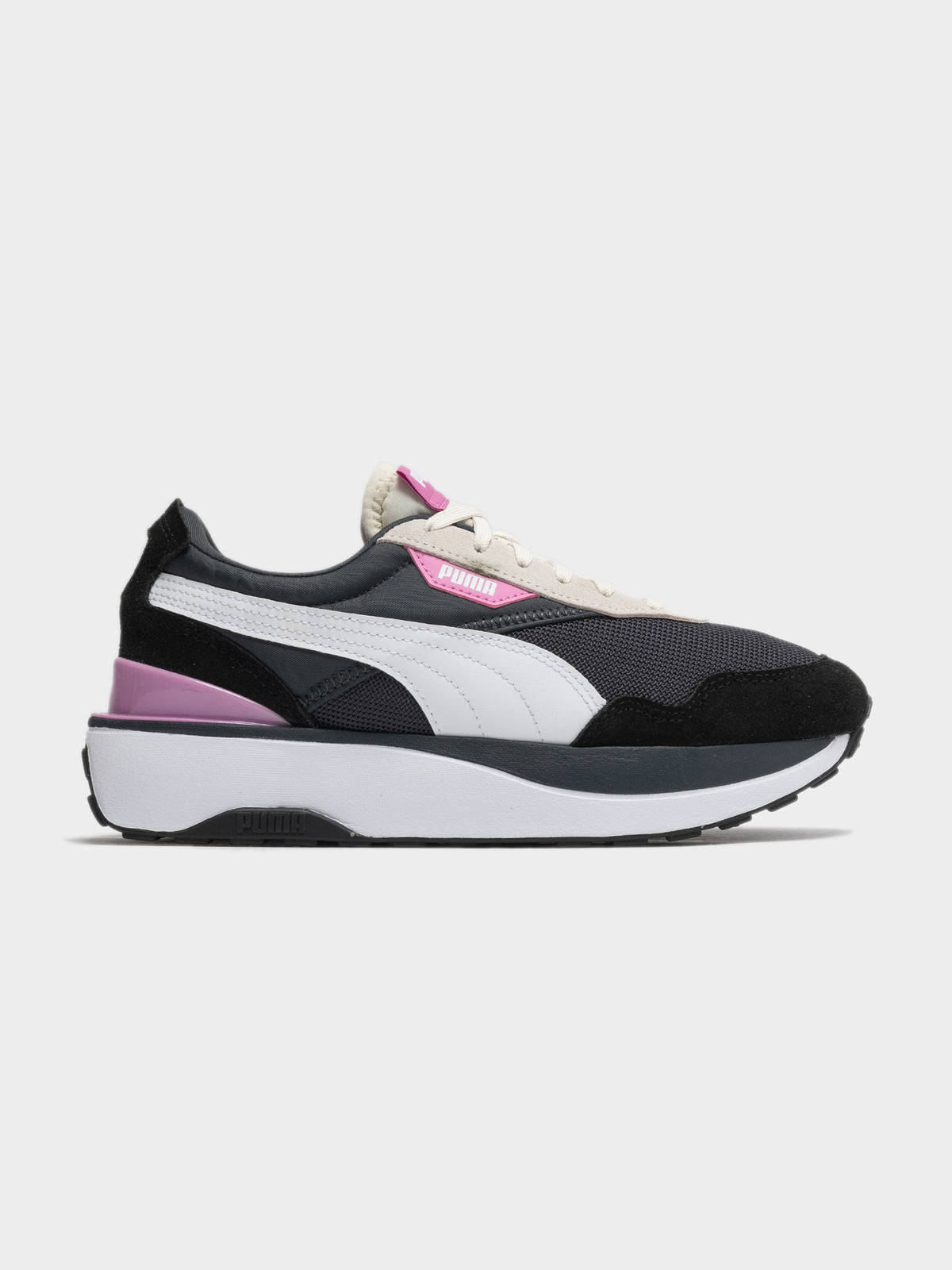 Womens Cruise Rider Sneaker in Black &amp; Pink