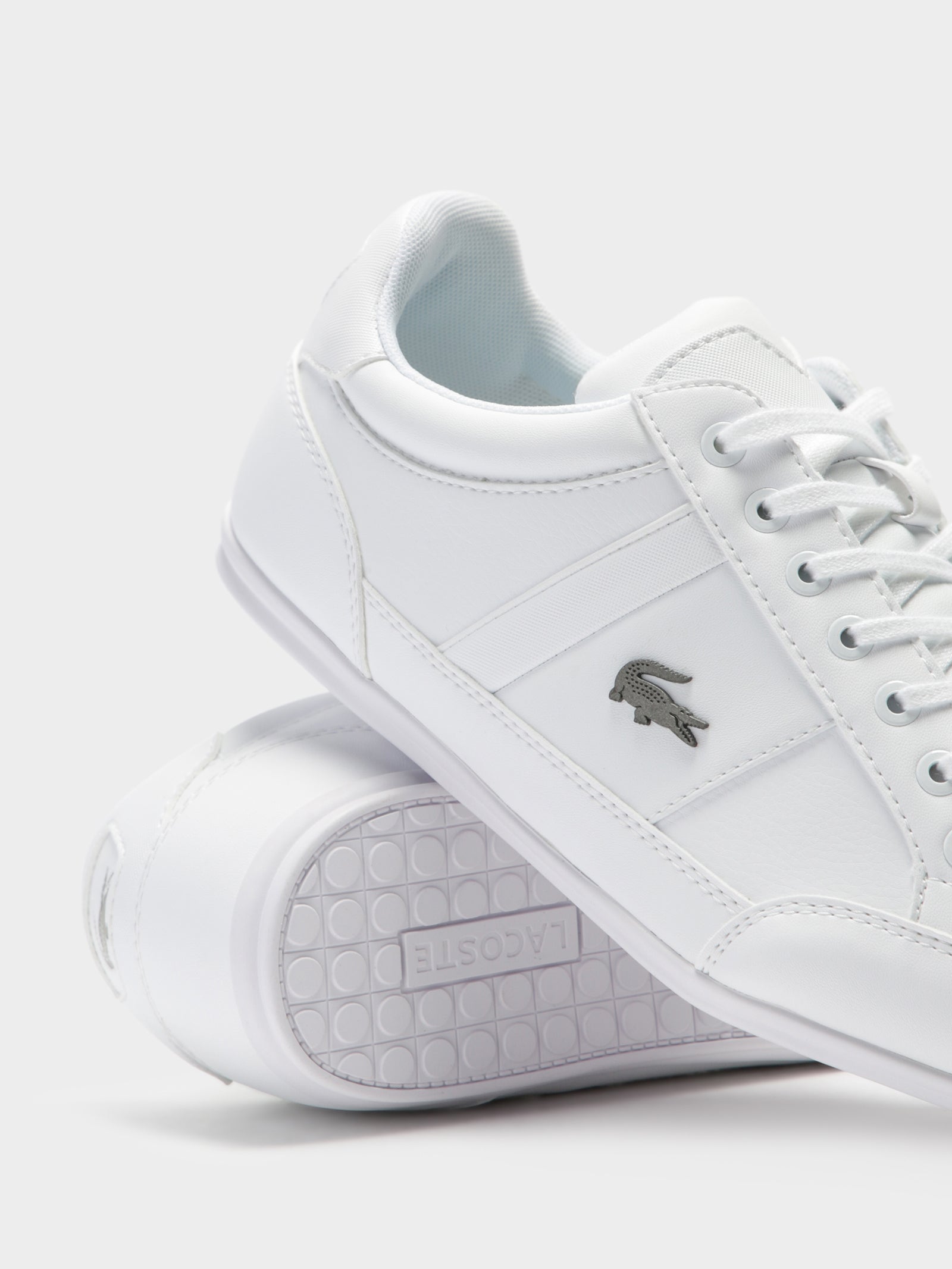 Lacoste Mens Chaymon BL Sneakers White/White Glue Store