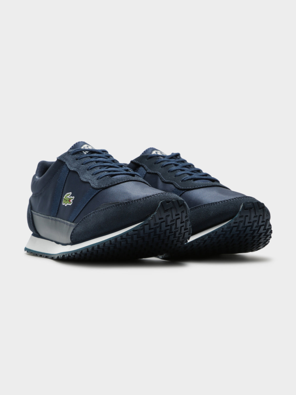Mens Partner 119 4 Sneakers in Navy and White