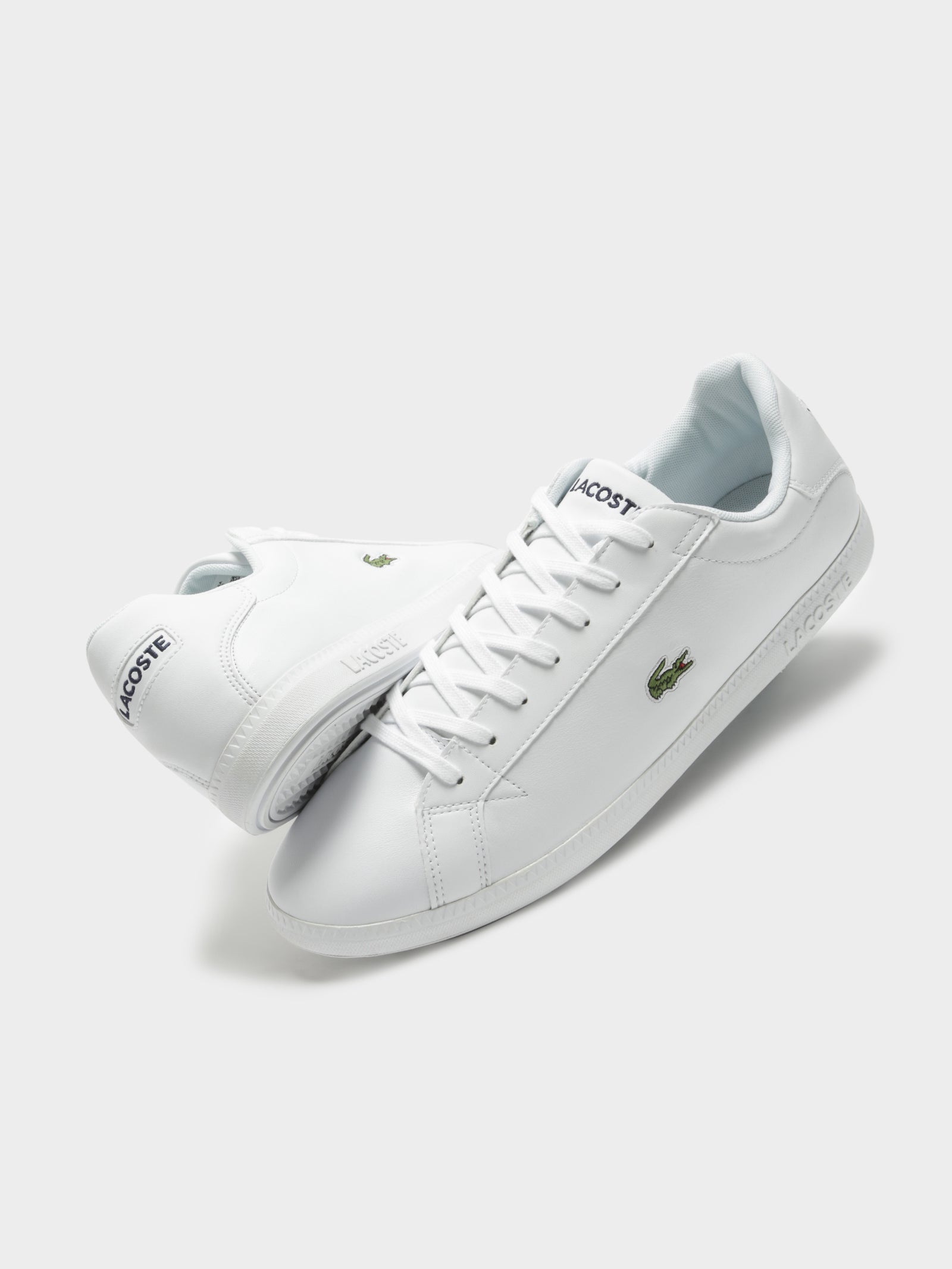 Lacoste Mens Graduate BL Sneakers White/White Glue Store