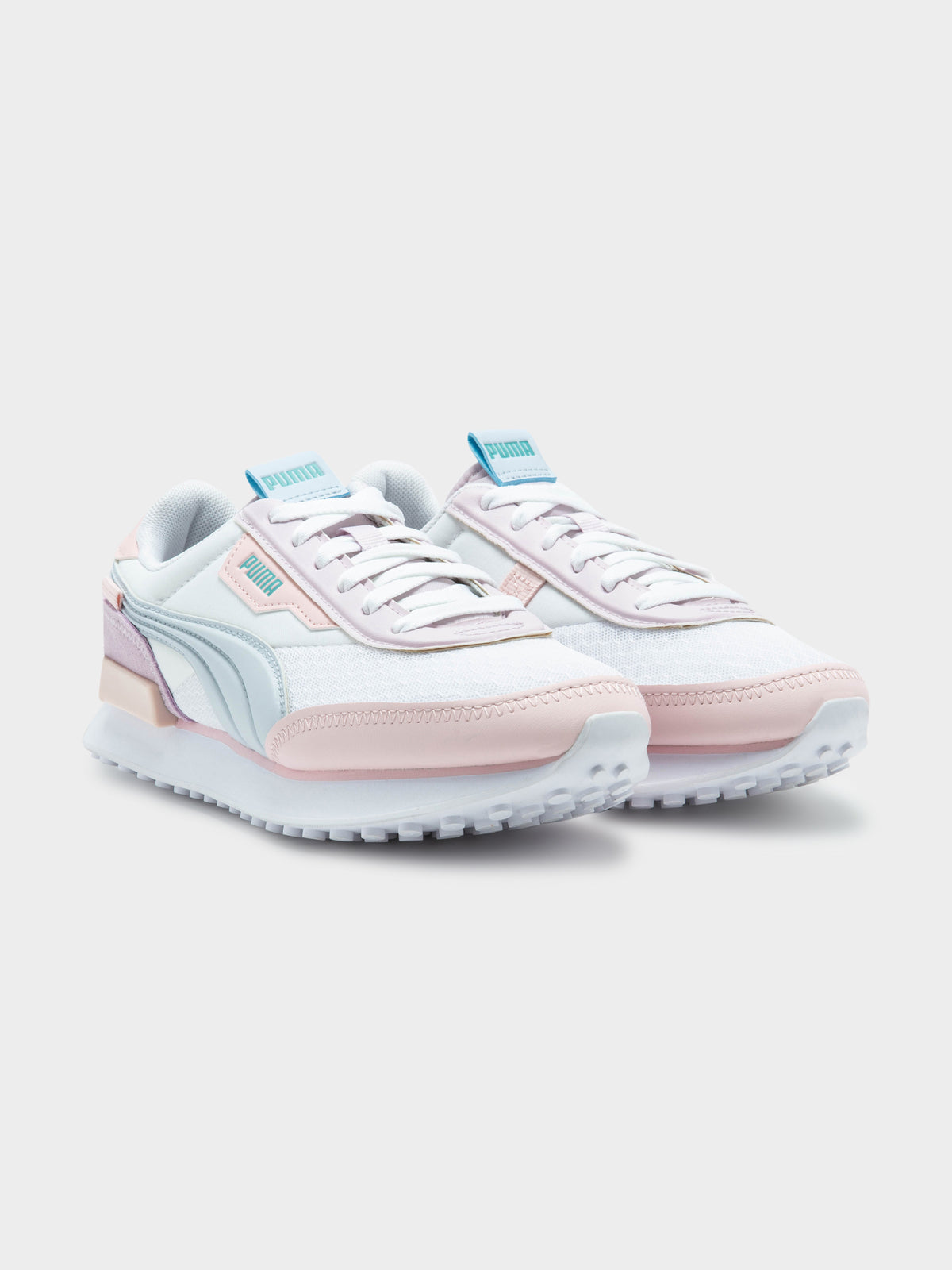 Womens Future Rider Sneakers in White &amp; Lilac