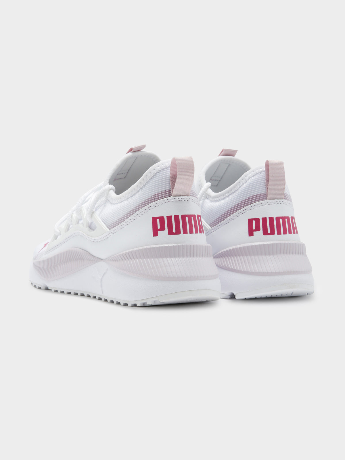 Womens Pacer Future Lux Sneakers in White &amp; Pink
