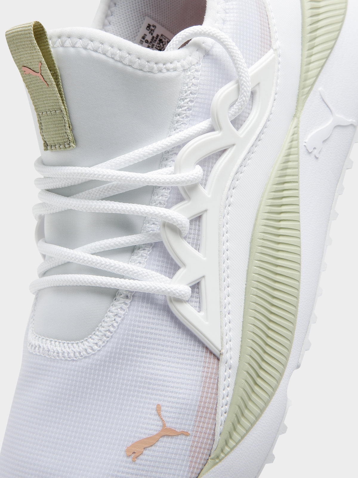 Womens Pacer Future Lux Sneakers in White &amp; Yellow