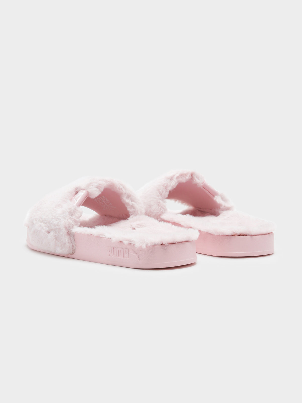 Womens Leadcat 2.0 Fluffy Slides in Chalk Pink