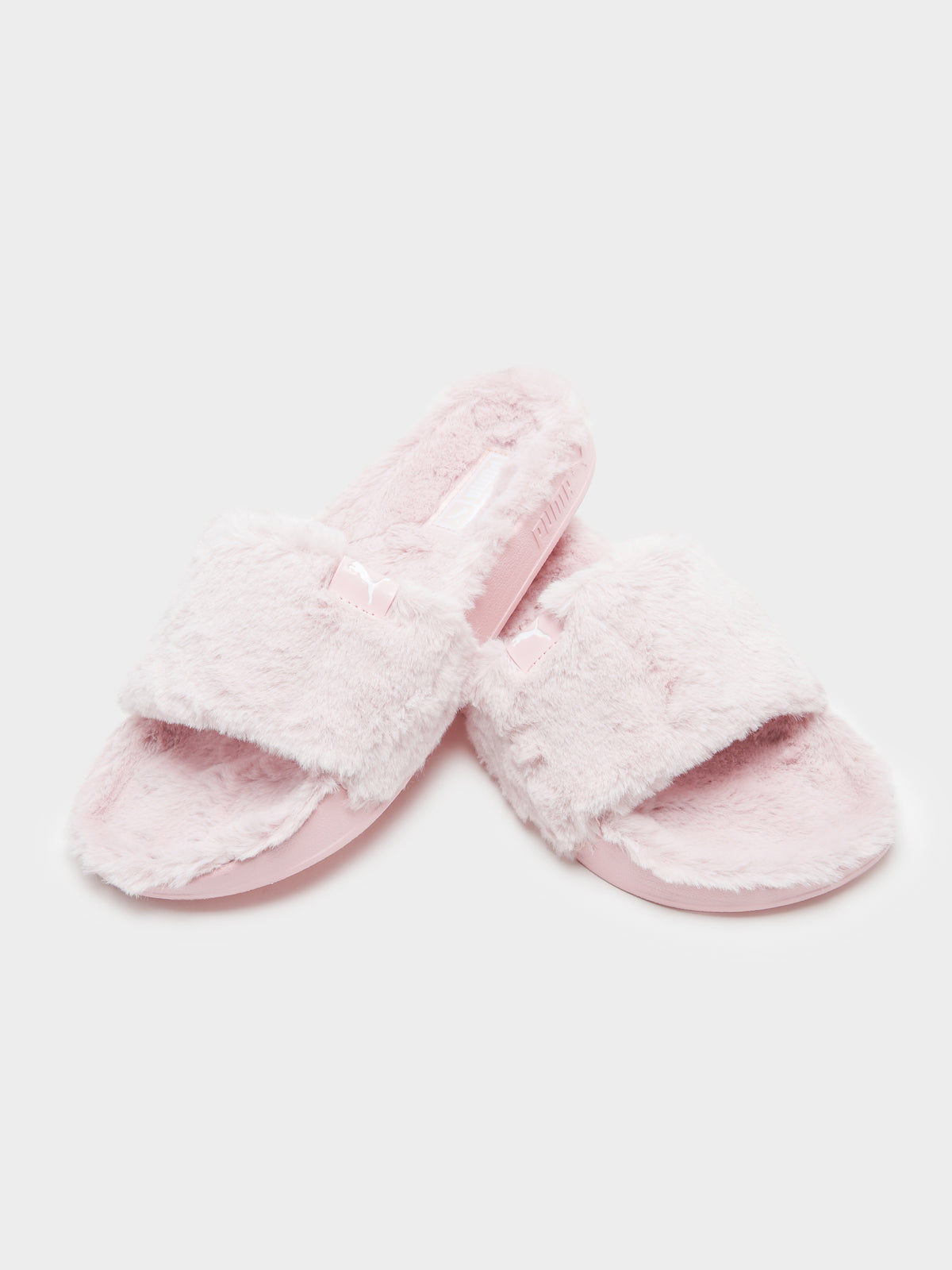 Womens Leadcat 2.0 Fluffy Slides in Chalk Pink