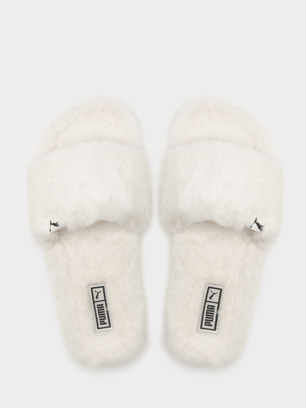 Puma Womens Leadcat 2.0 Fluffy Slides | Cream