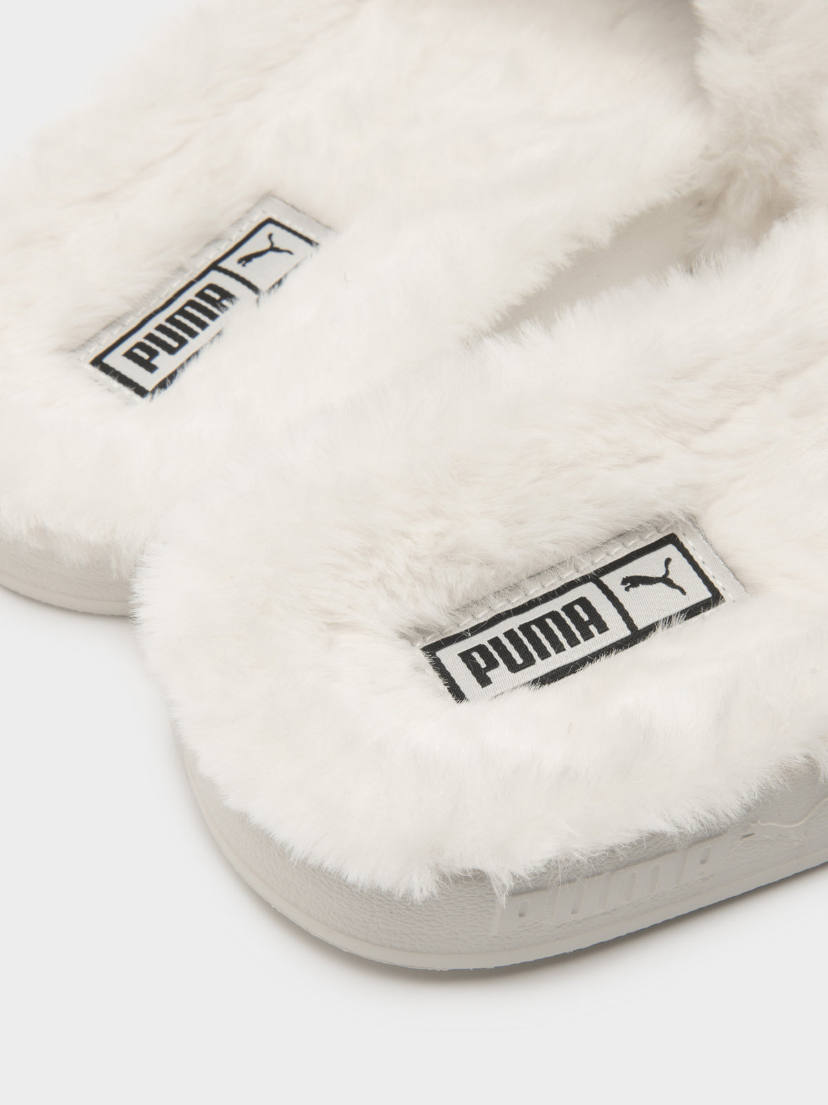 Puma Womens Leadcat 2.0 Fluffy Slides | Cream