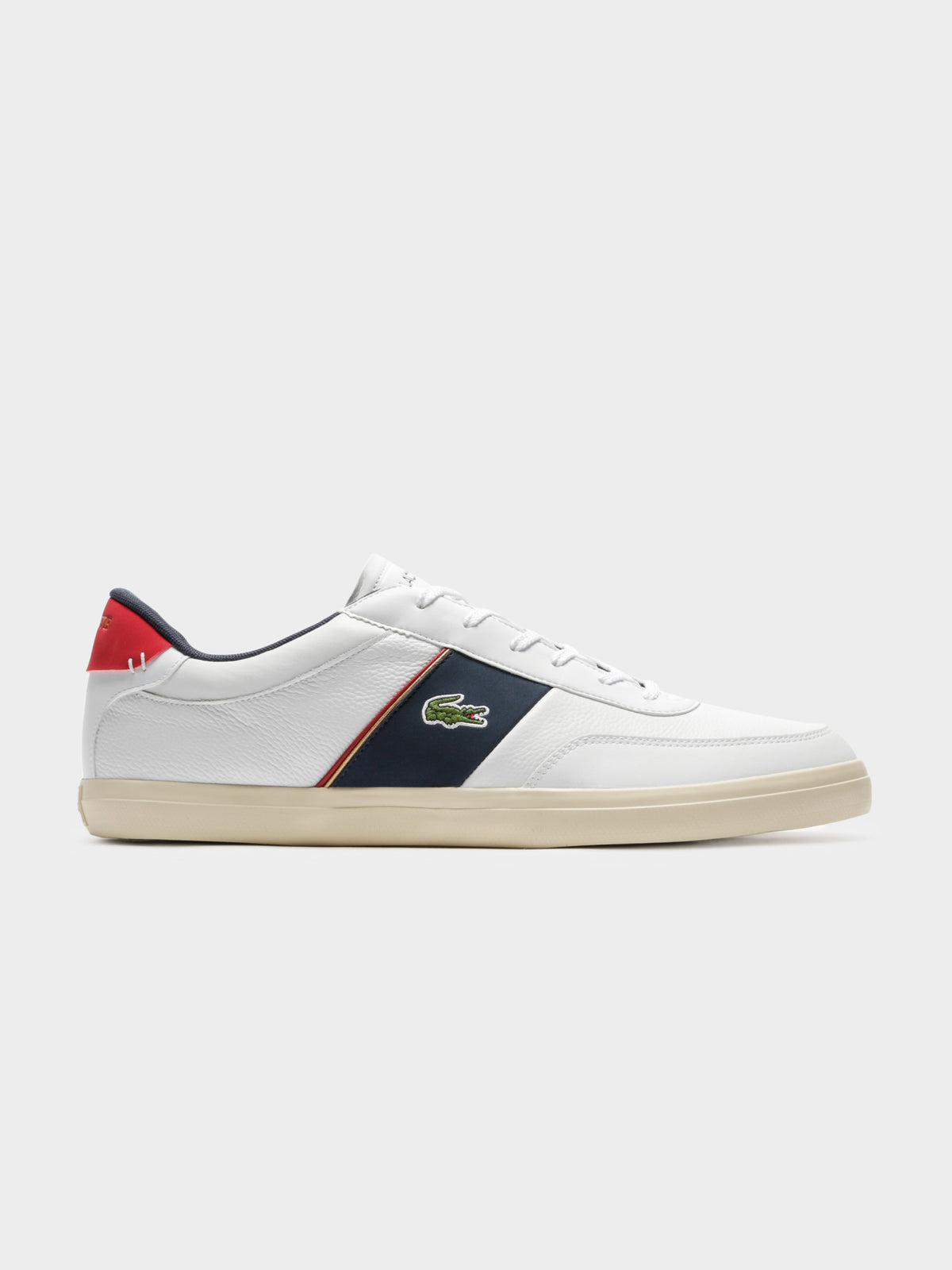 Mens Court Master 319 6 CMA Sneakers in White Navy &amp; Red