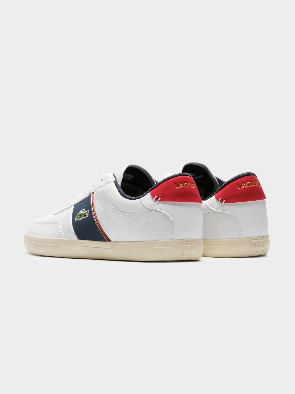 Mens Court Master 319 6 CMA Sneakers in White Navy &amp; Red
