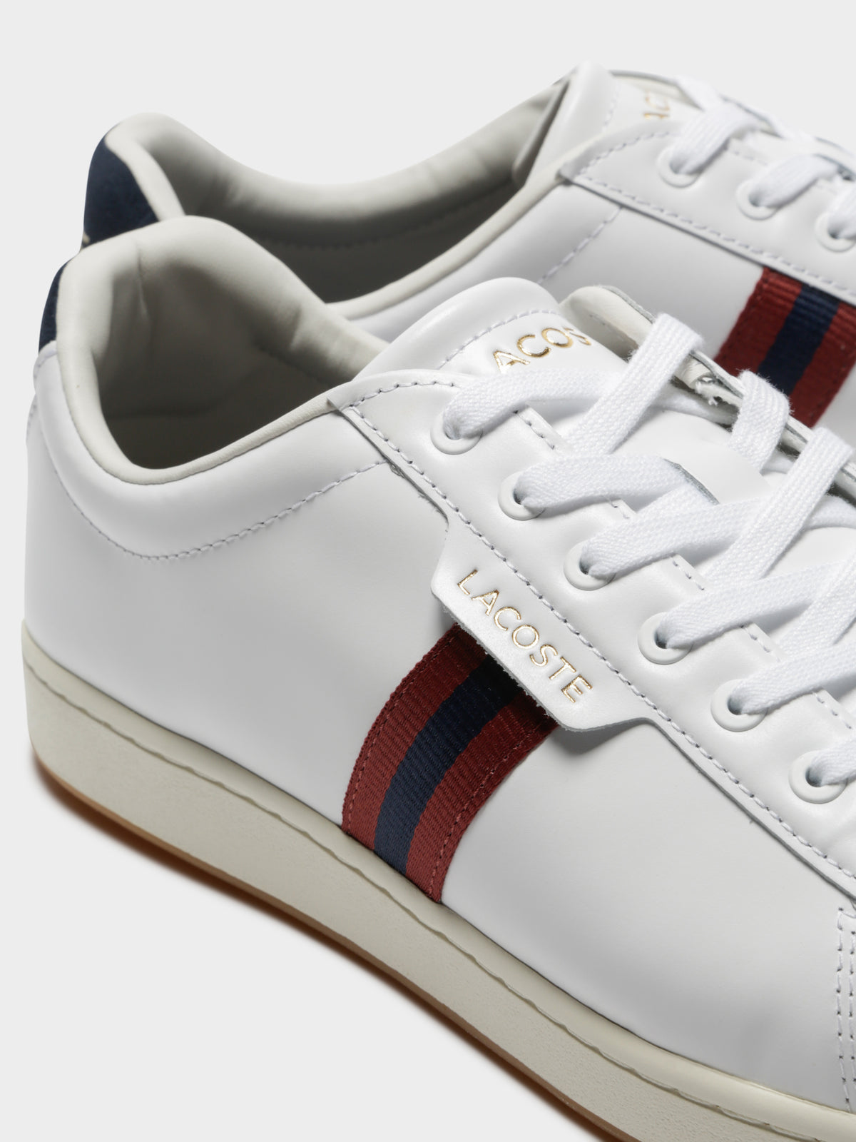 Leather Carnaby Evo 419 Sneaker in White Red &amp; Navy
