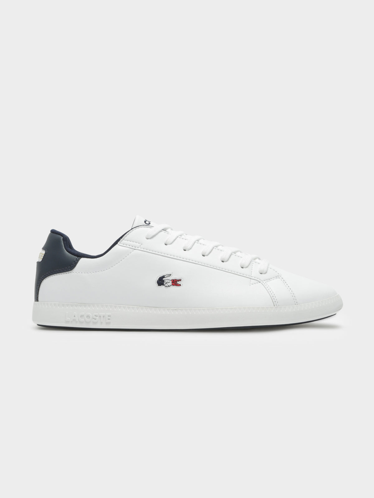 Mens Graduate TRI1 SMA Sneakers in White Navy &amp; Red