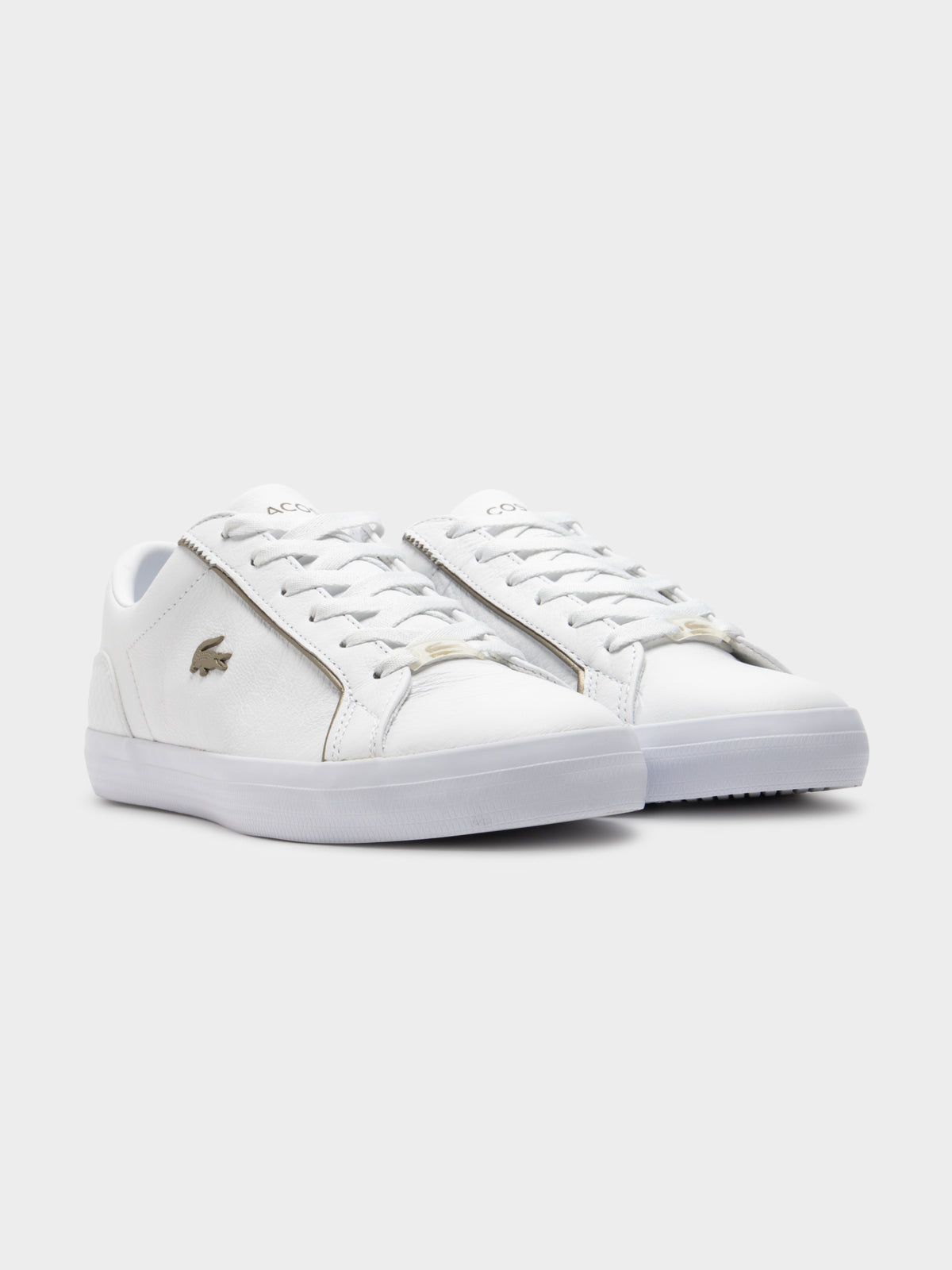 Womens Lerond Sneaker in White &amp; Gold