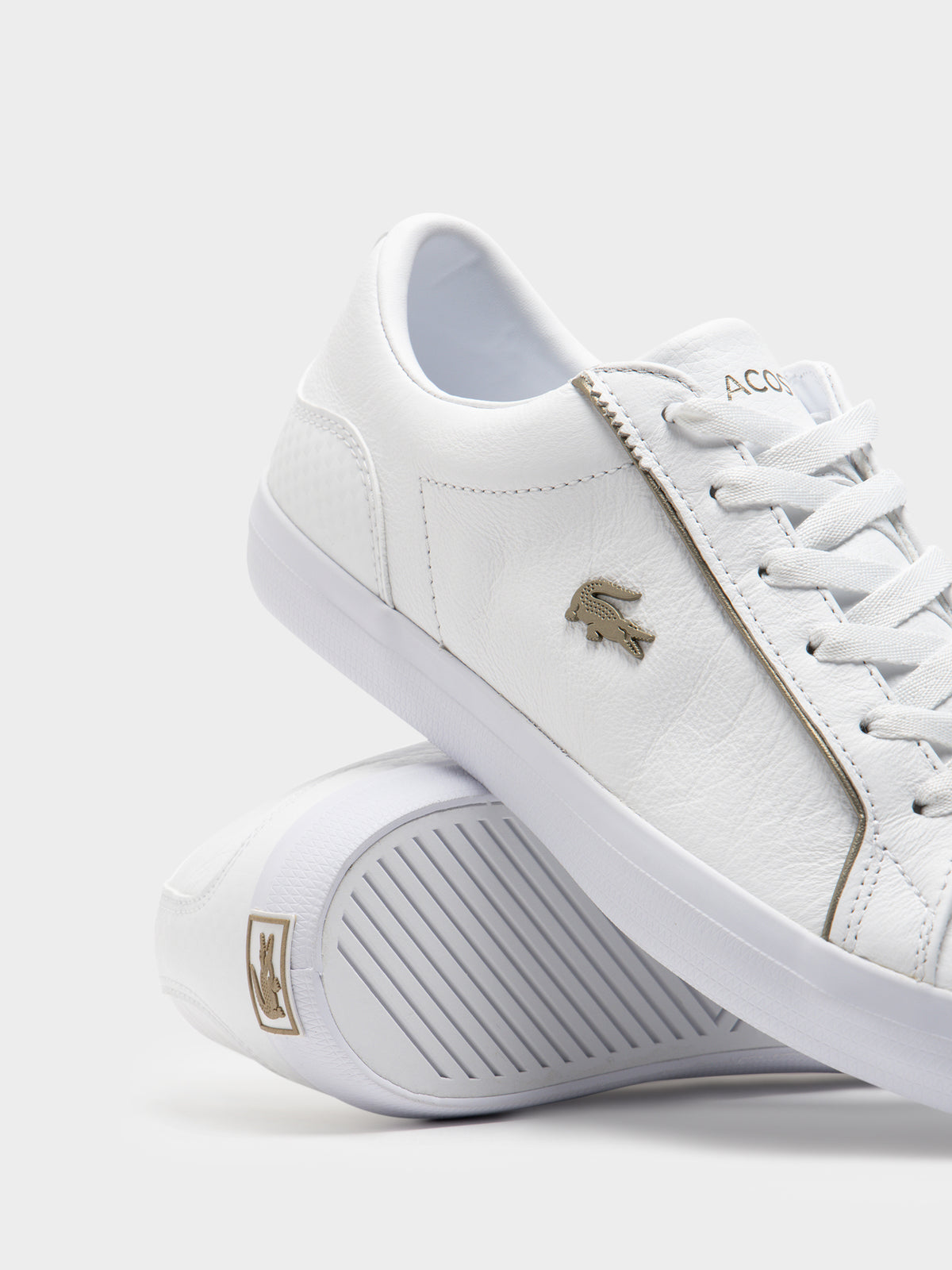 Womens Lerond Sneaker in White &amp; Gold