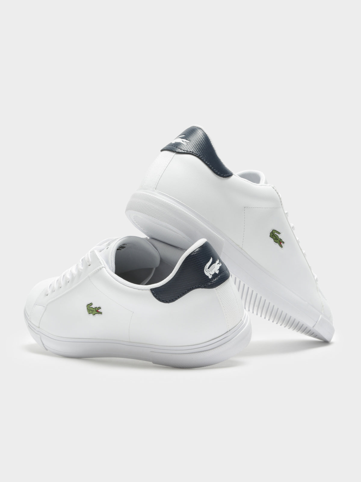 Mens Lerond Plus Sneakers in White &amp; Navy