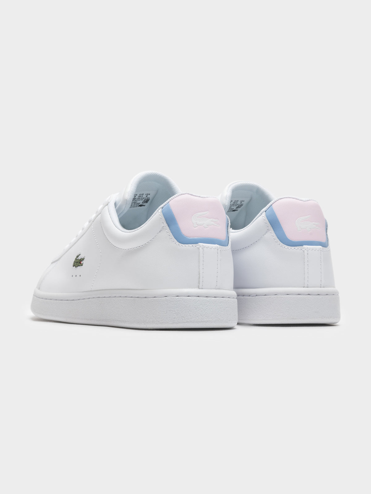 Womens Carnaby EVO Leather Sneaker in White &amp; Pink