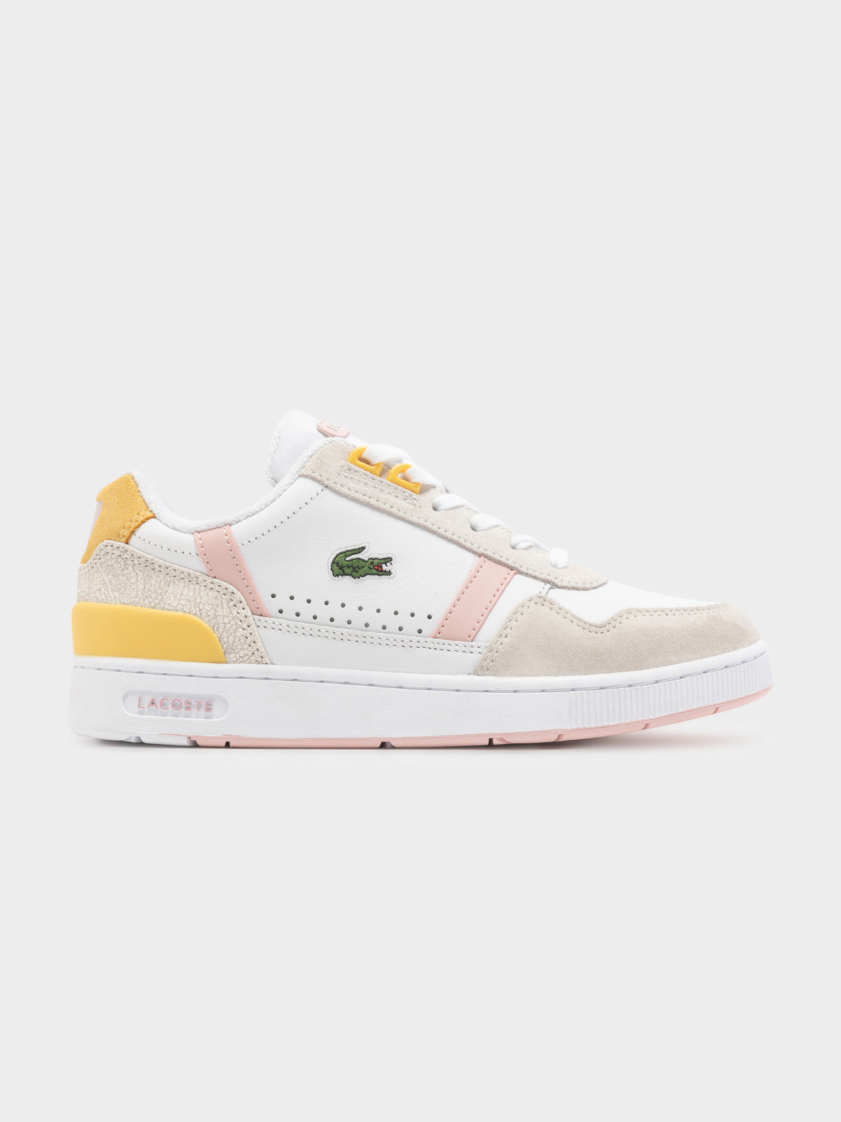 Womens T-Clip Sneaker in White &amp; Pink
