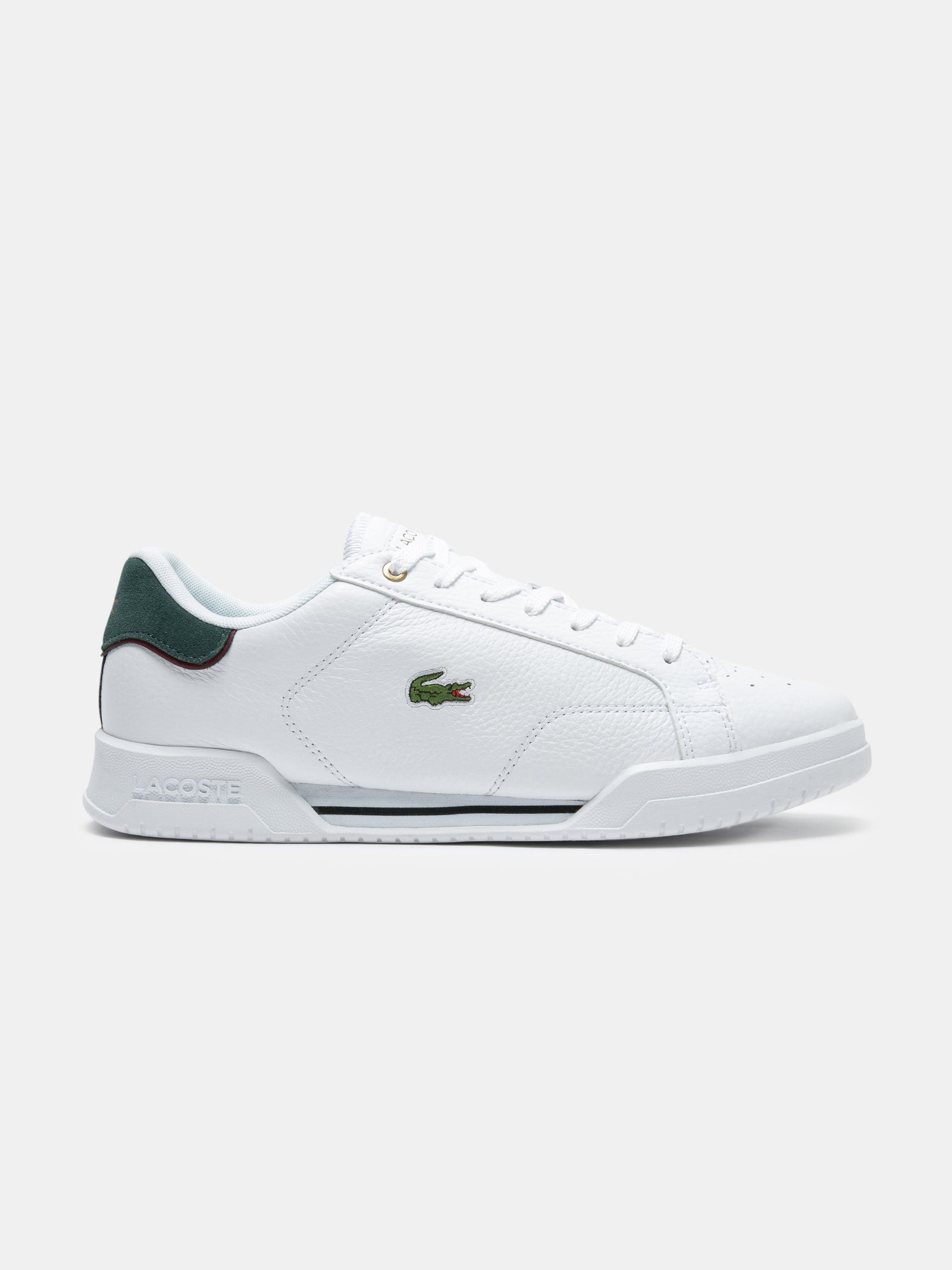 Lacoste Powercourt Leather Tricolor Sneakers in White for Men | Lyst