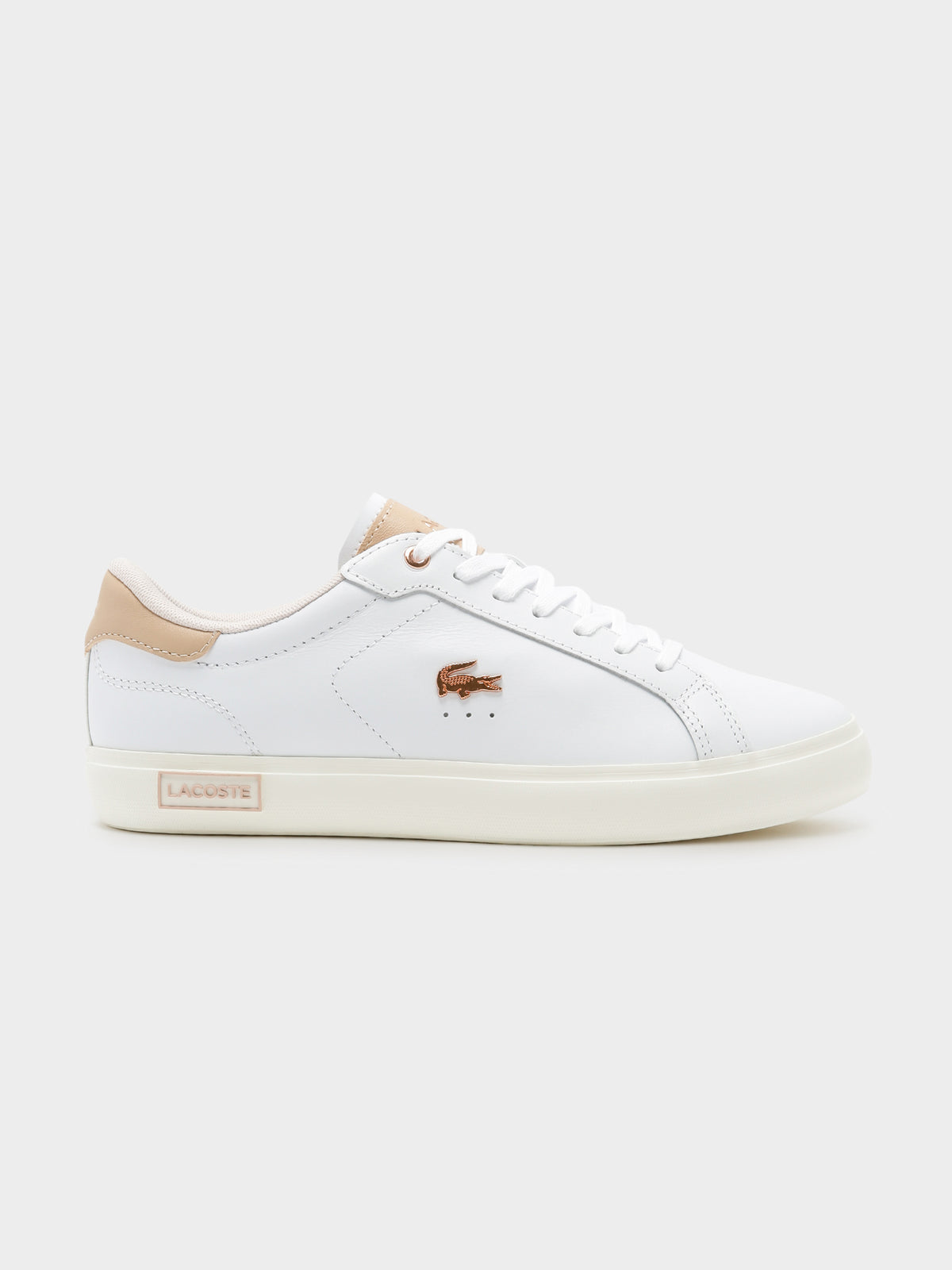 Womens Powercourt 222 Sneakers in White &amp; Pink