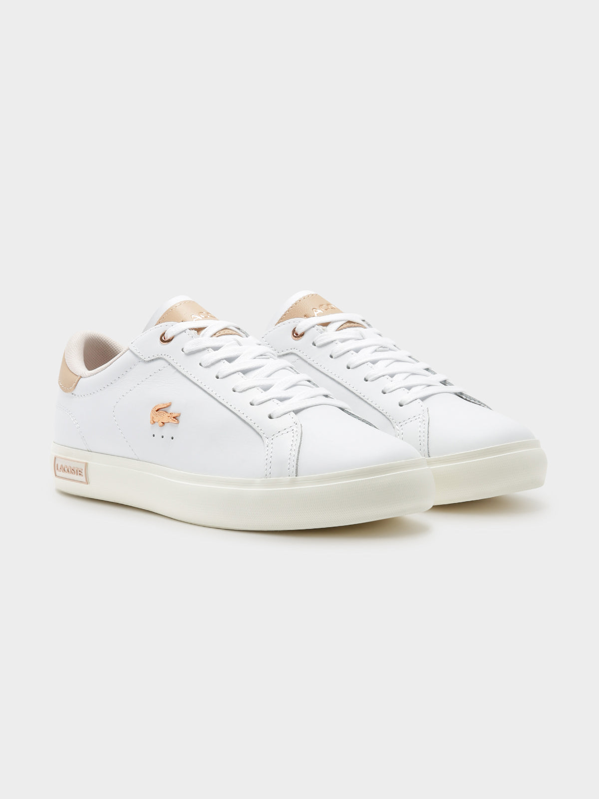 Womens Powercourt 222 Sneakers in White &amp; Pink