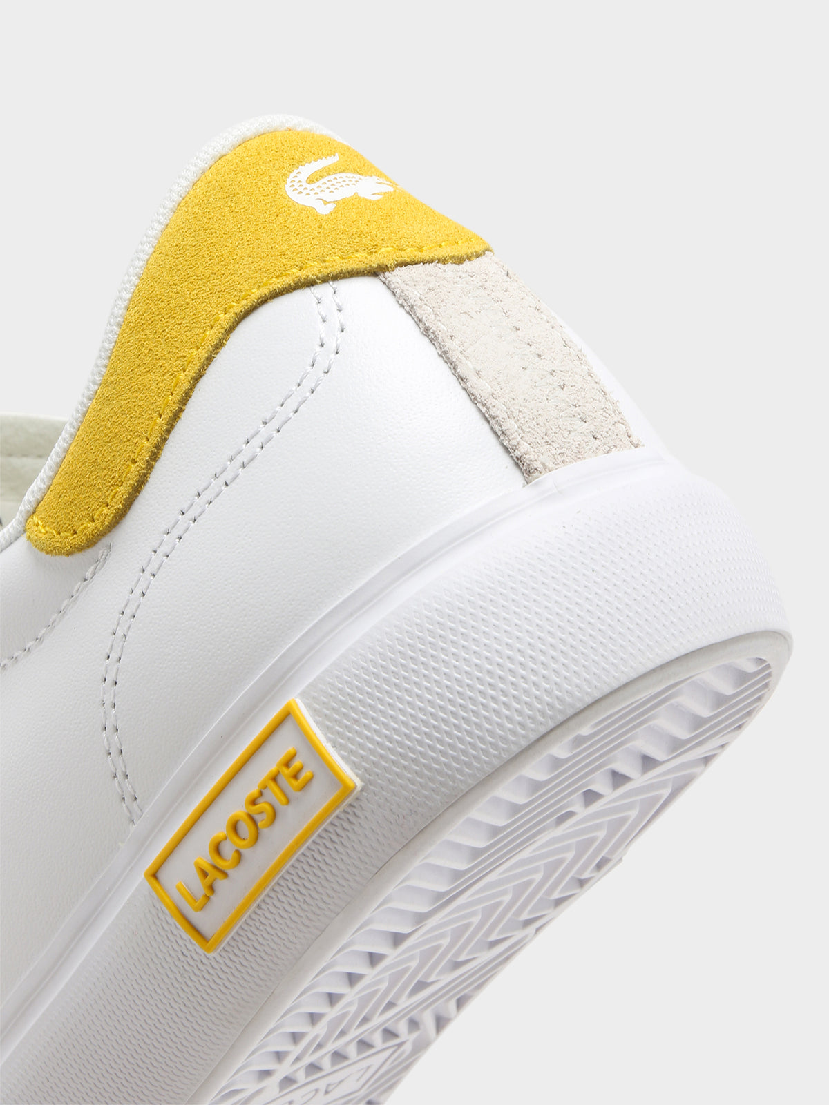 Womens Powercourt 123 Sneakers in White &amp; Yellow
