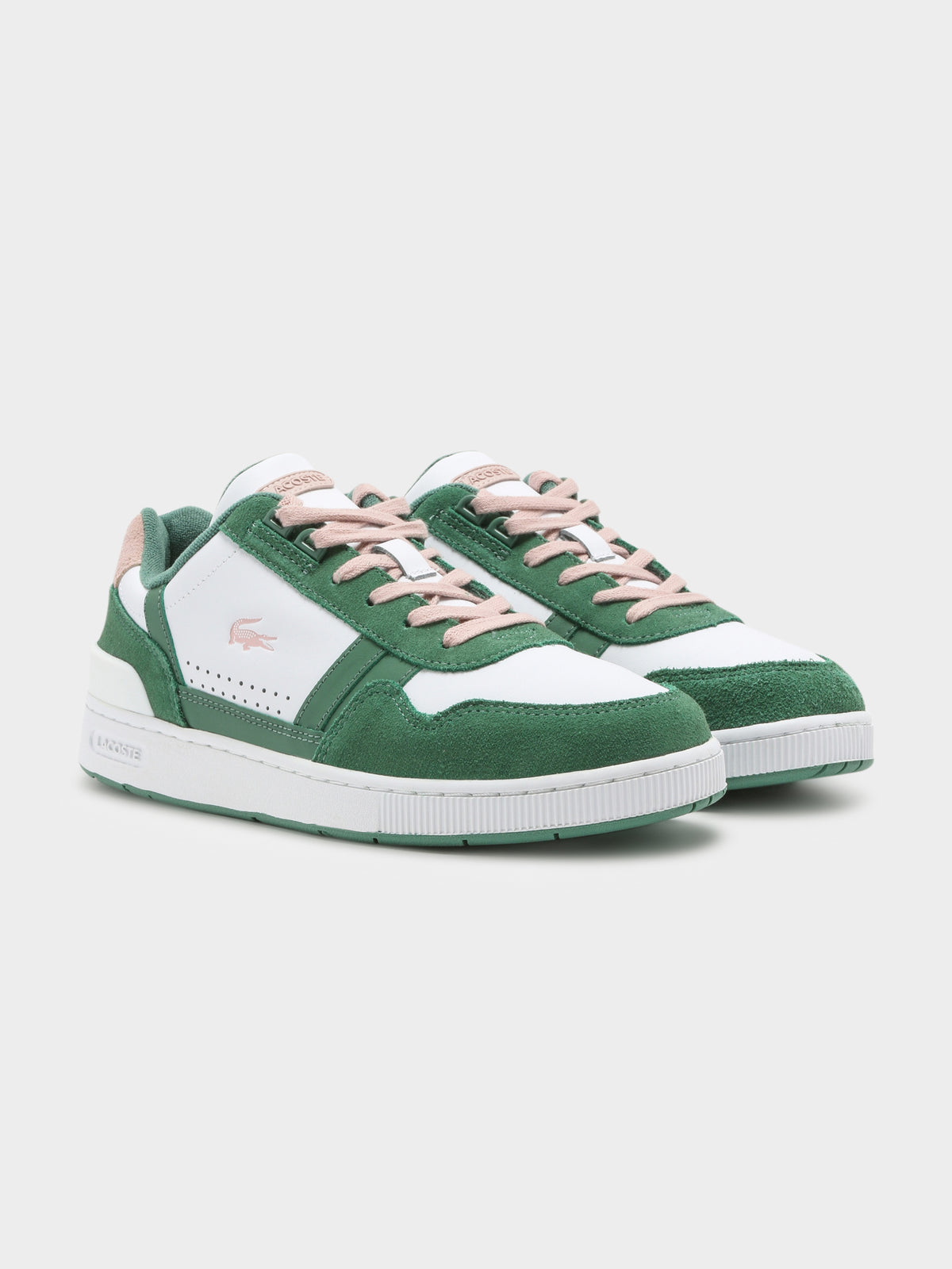Womens T-Clip 123 4 Sneakers in White &amp; Green