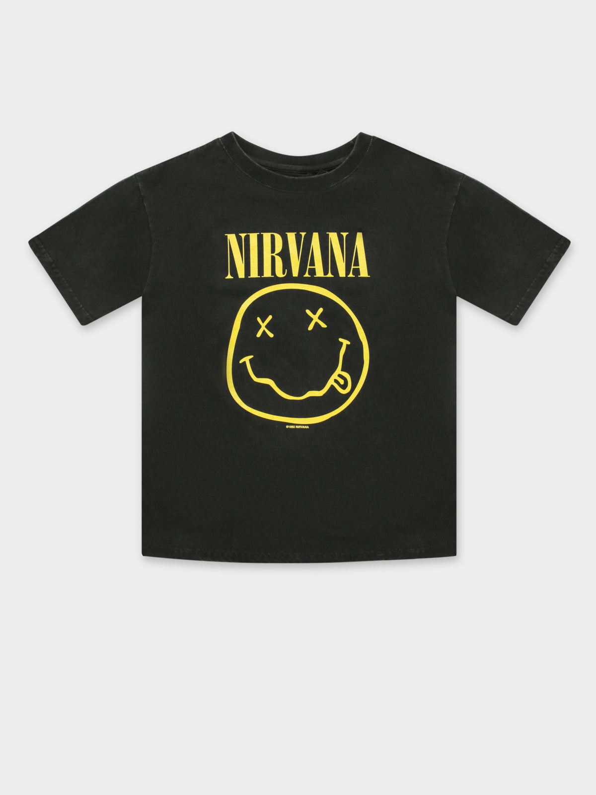Nirvana Kissin T-Shirt in Washed Black
