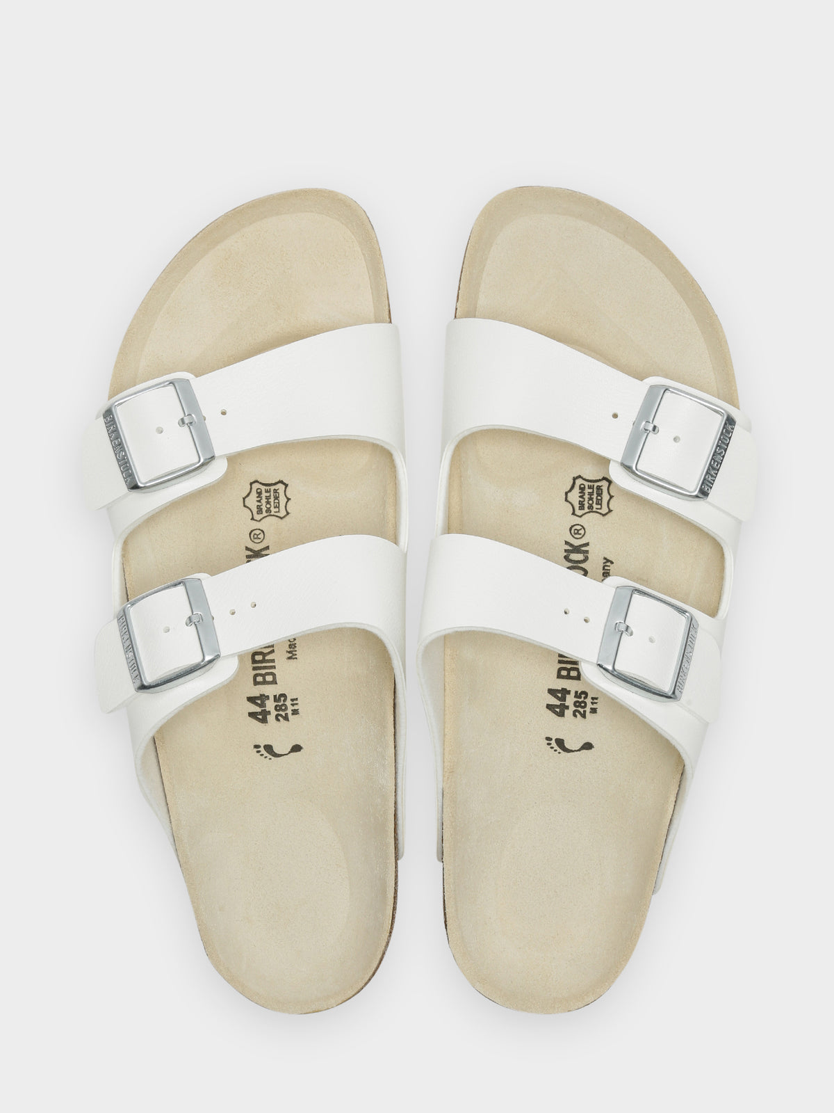 Unisex Arizona Narrow Fit Sandals in White