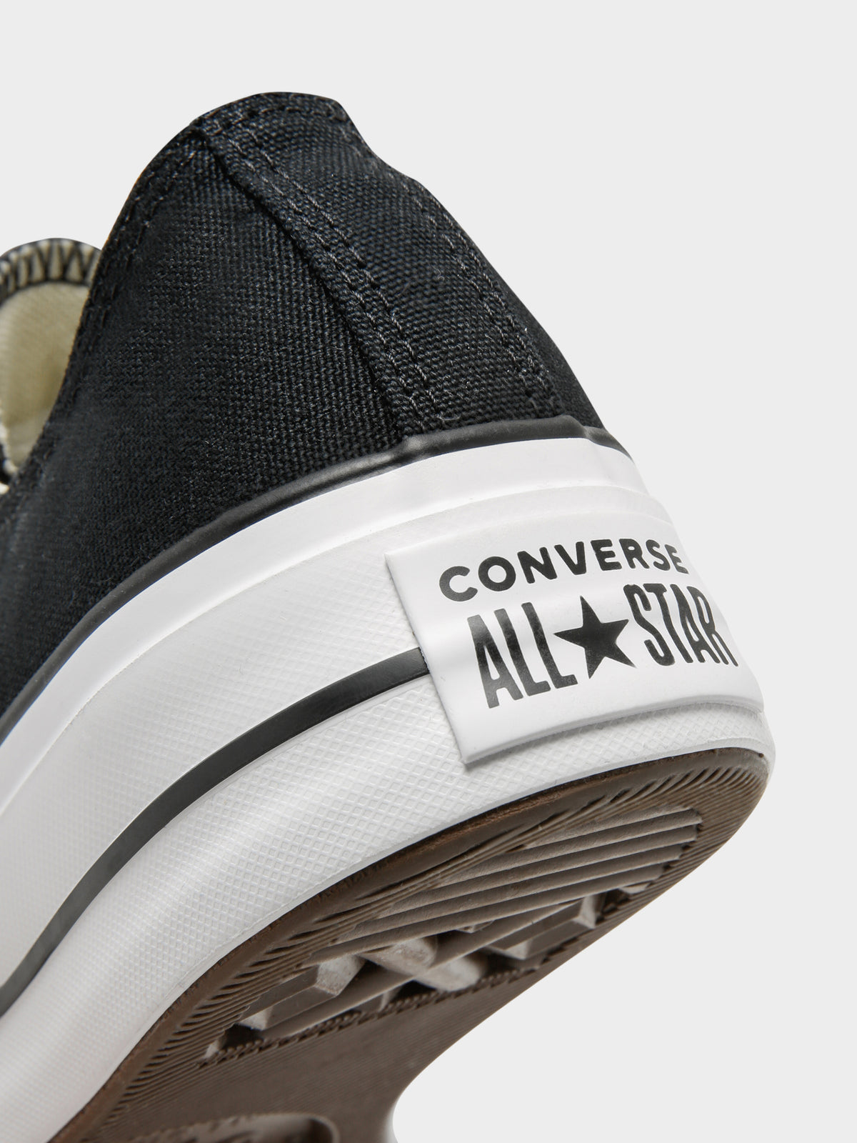 Womens Chuck Taylor All Star Lift Low-Top Platform Sneakers in Black &amp; White