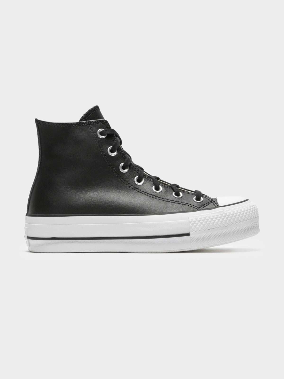 Chuck Taylor All Star Lift Clean Hi -Top Sneakers in Black