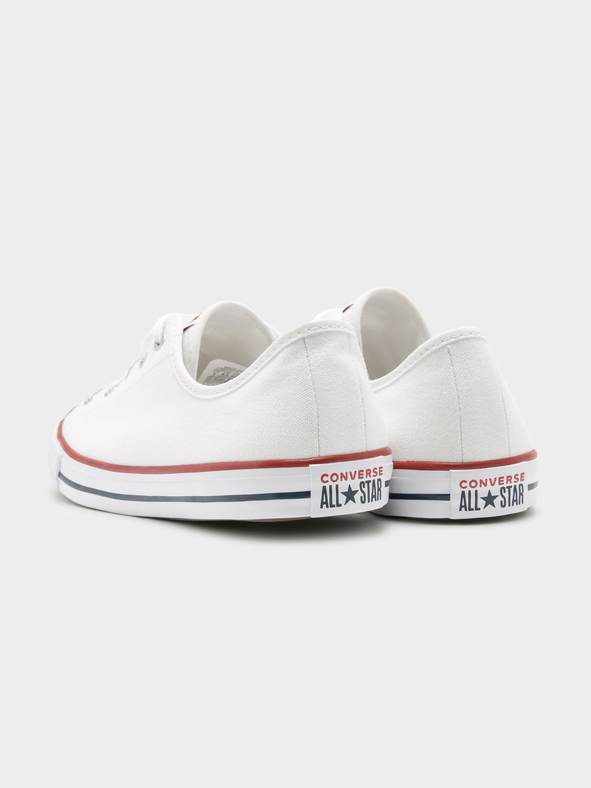 Womens Dainty Canvas Sneakers in White