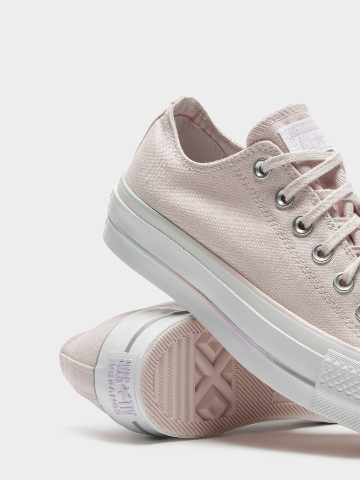 Womens Chuck Taylor All Star Lift Sneakers in Barley Rose &amp; White