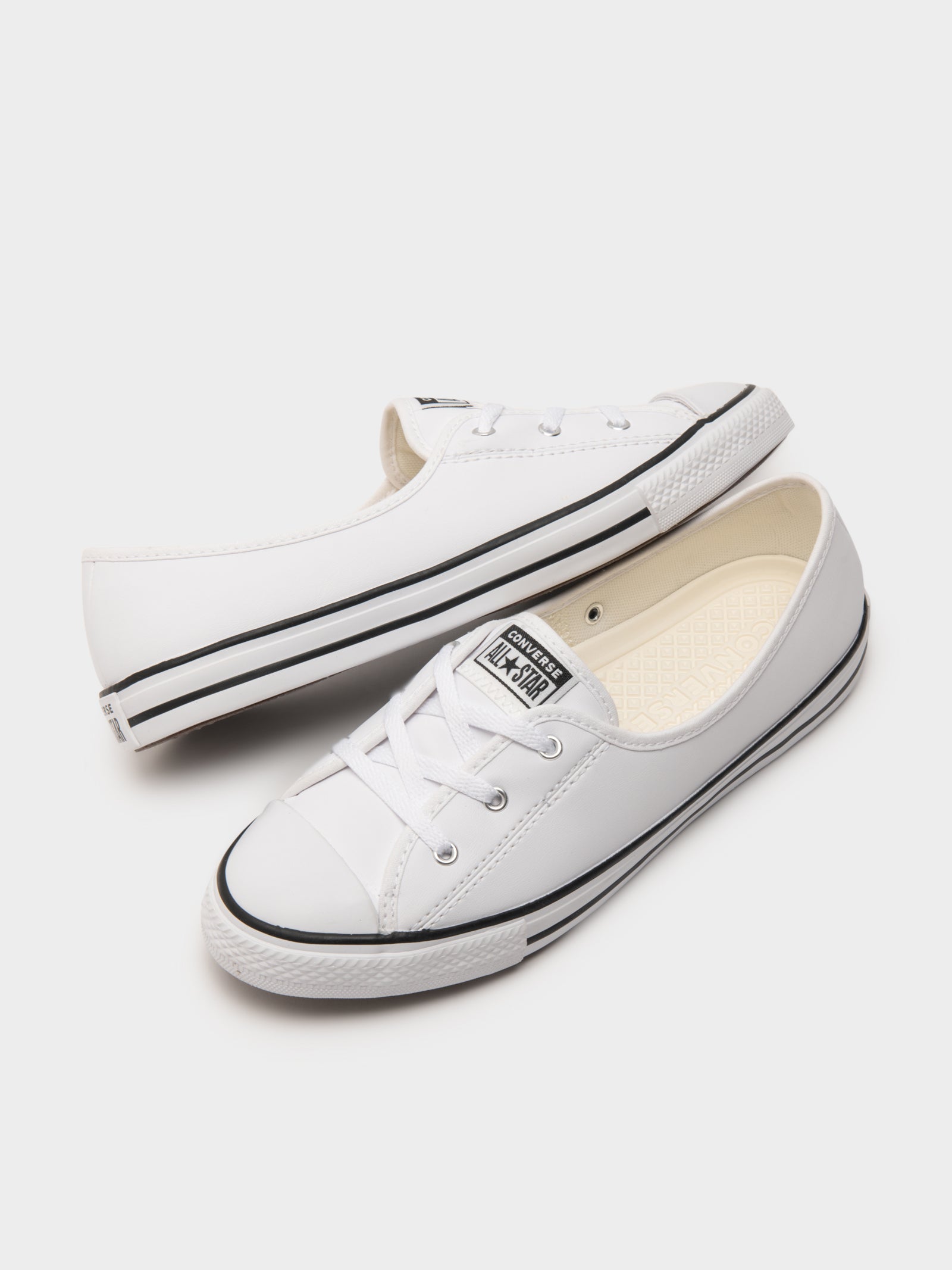 Chuck Taylor All Star Ballet Lace Faux Leather Sneakers in Glue Store