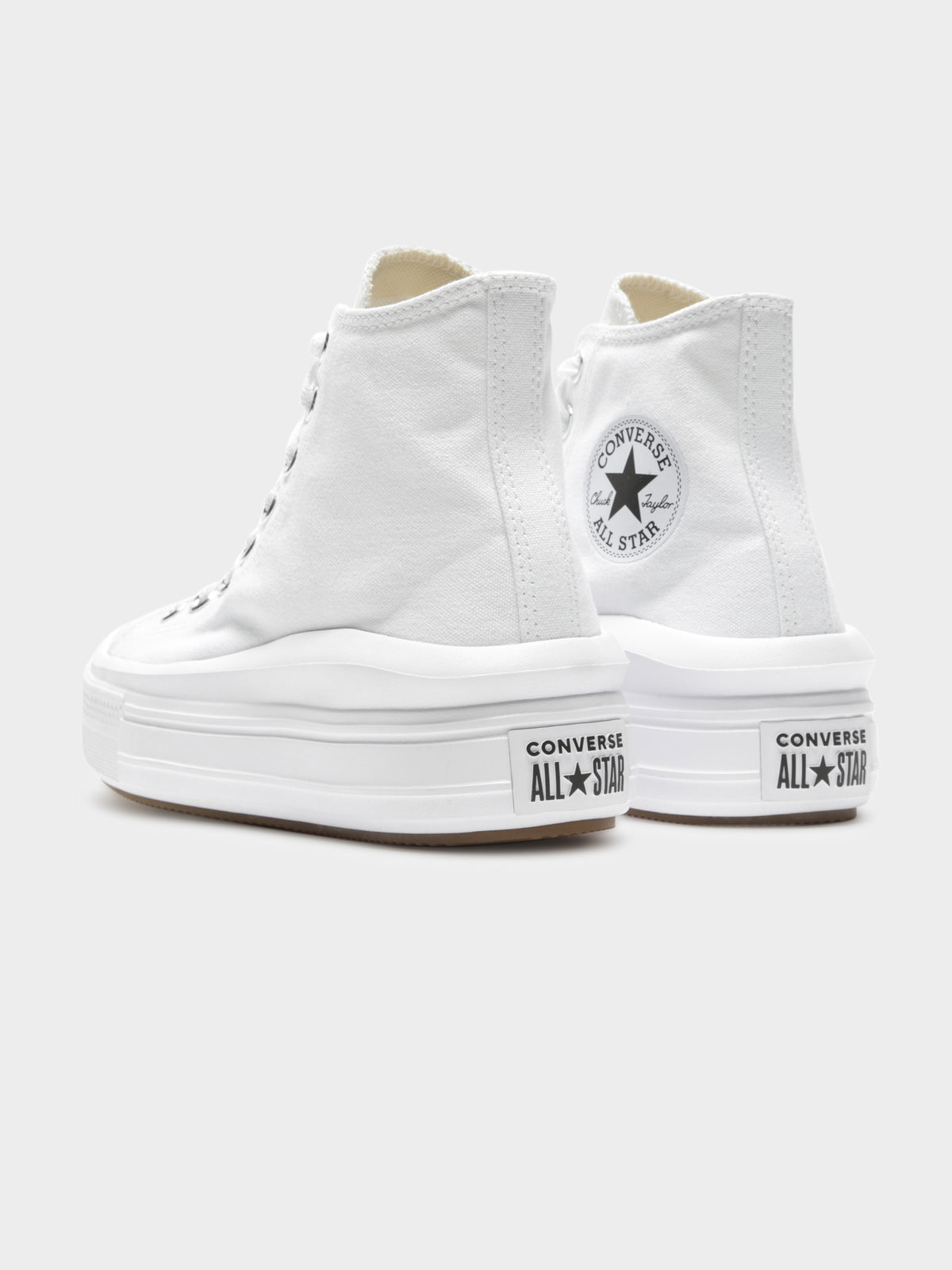 Womens Chuck Taylor Move Platform High Top Sneakers in All White