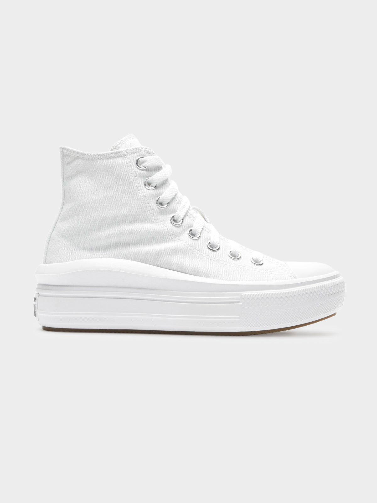 Womens Chuck Taylor Move Platform High Top Sneakers in All White