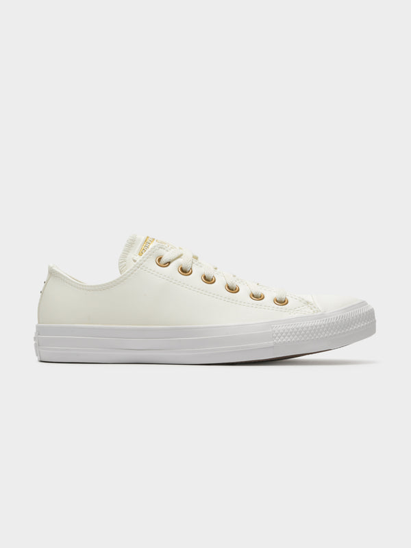 Womens Chuck Taylor All Star Go Gold Lo Top Sneakers in Egret Gold & W ...