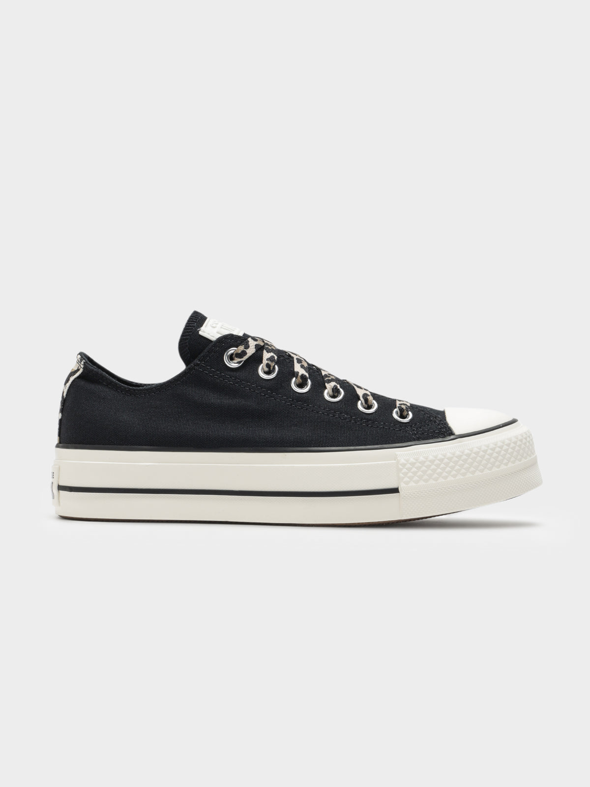 Womens Chuck Taylor All Star Lift Sneakers in Black &amp; Light Fawn