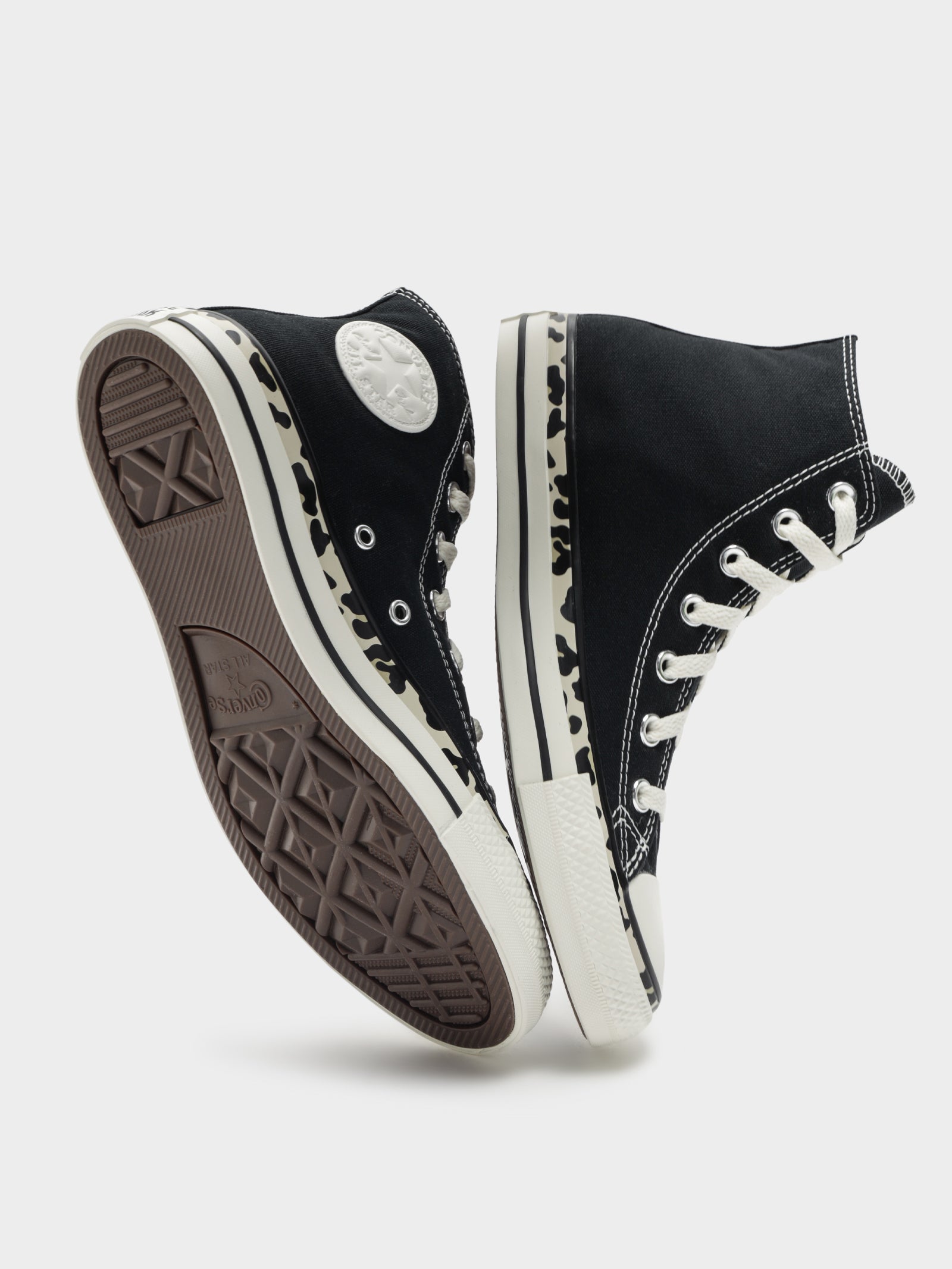 Womens Chuck Taylor All Star Edged Archive Leopard Hi Top