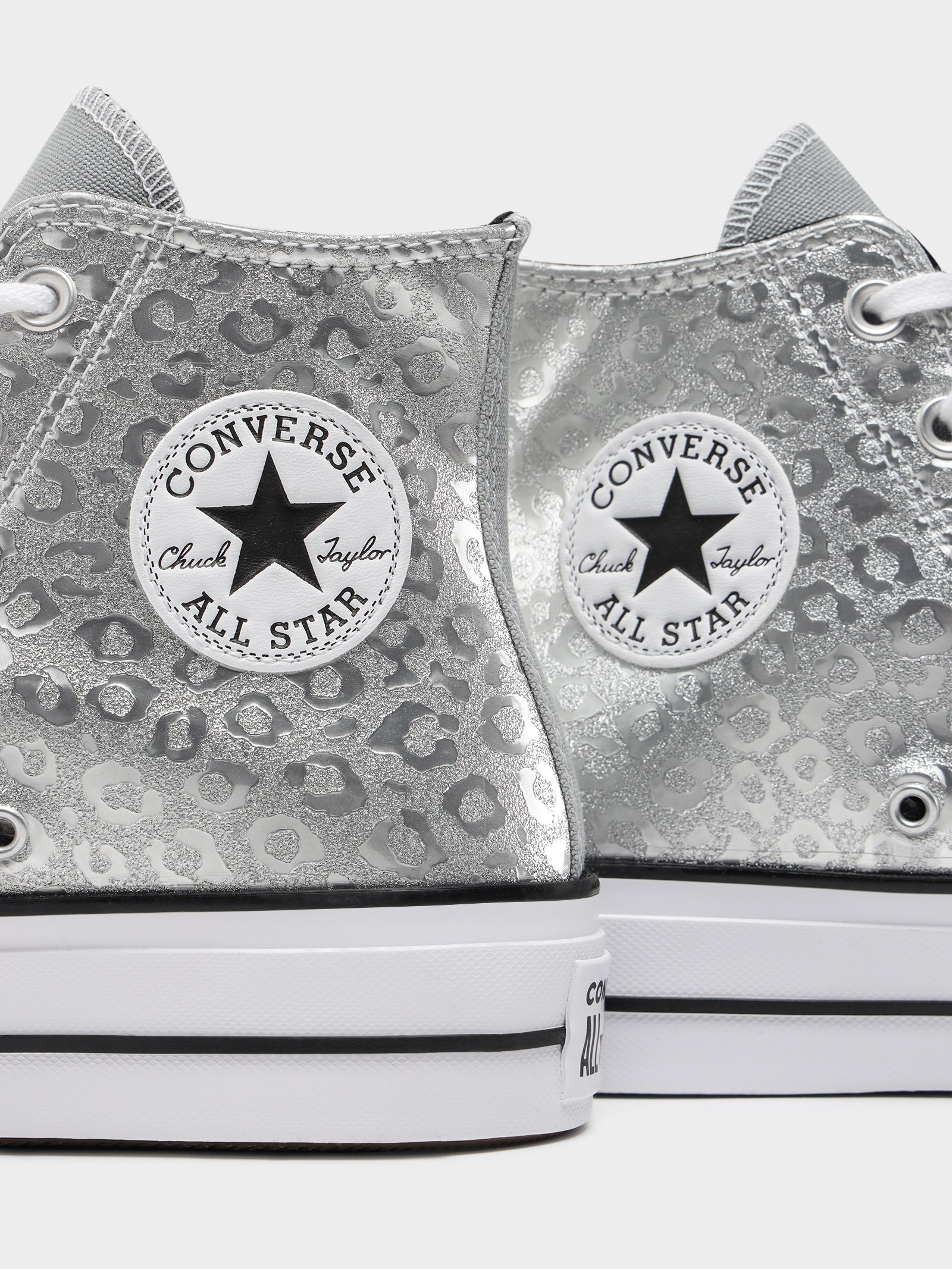 Chuck Taylors Women's Silver Glitter Converse Womens Converse